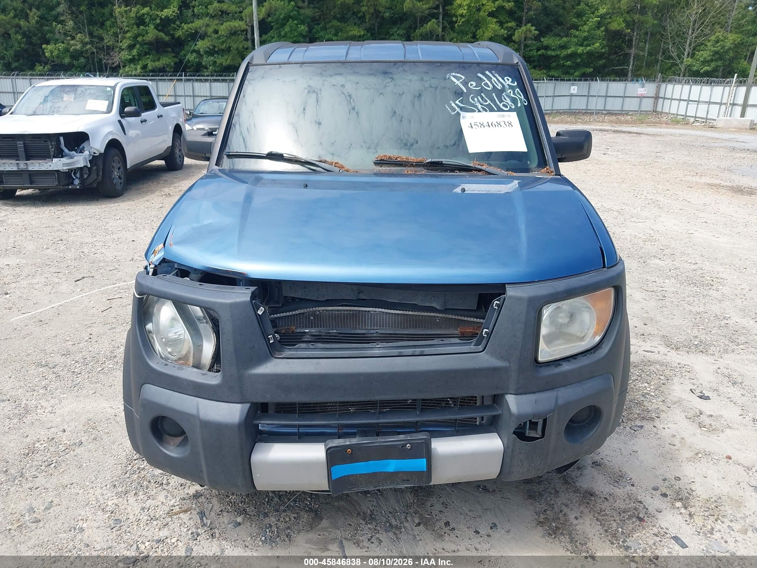 2006 Honda Element Ex Blue vin: 5J6YH286X6L004848