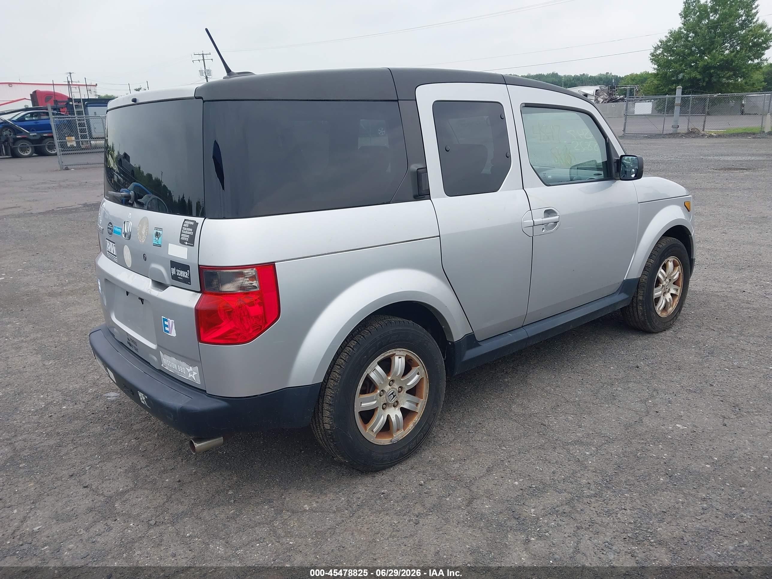 2006 Honda Element Ex-p Silver vin: 5J6YH28706L004396