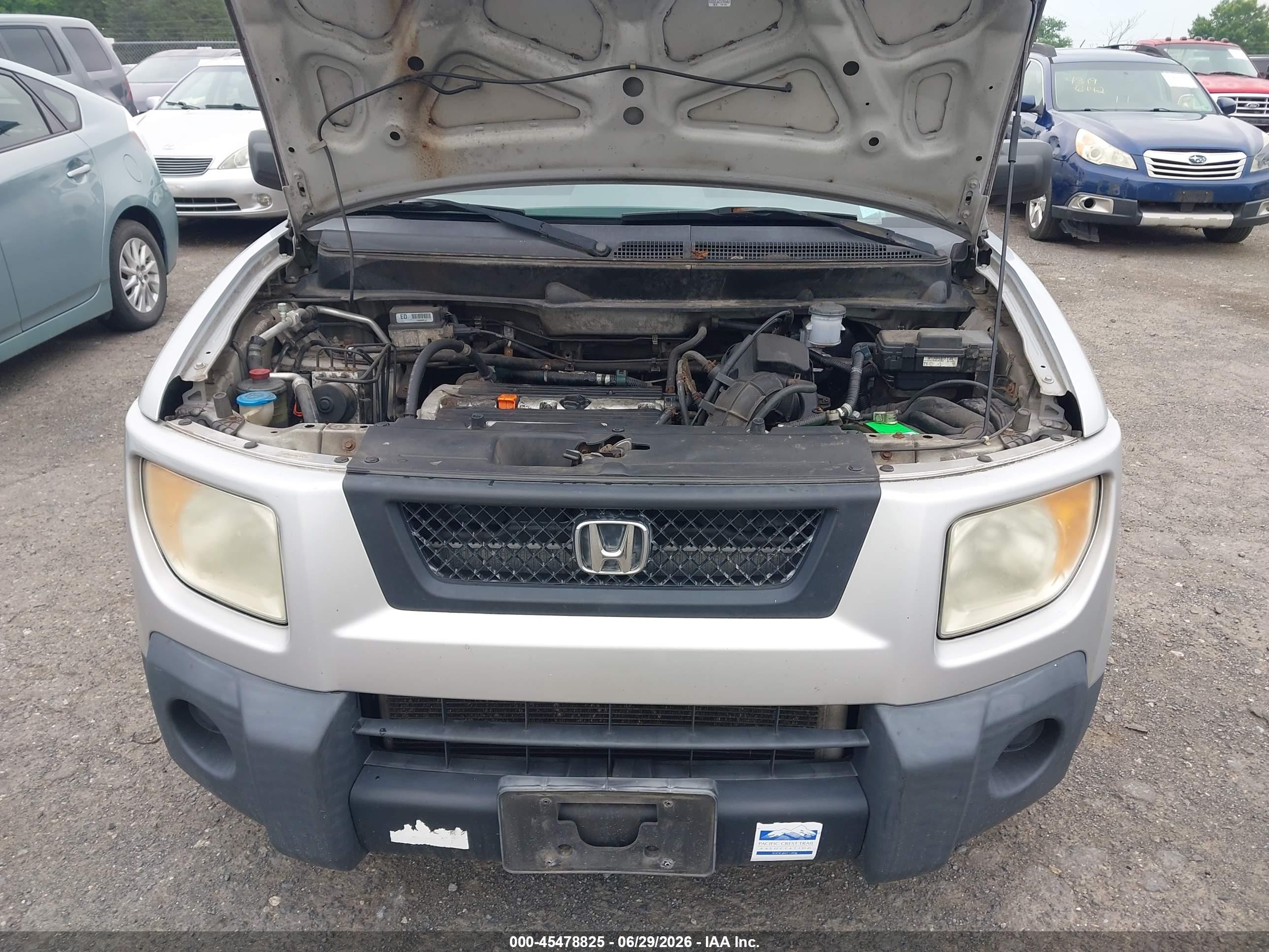 2006 Honda Element Ex-p Silver vin: 5J6YH28706L004396