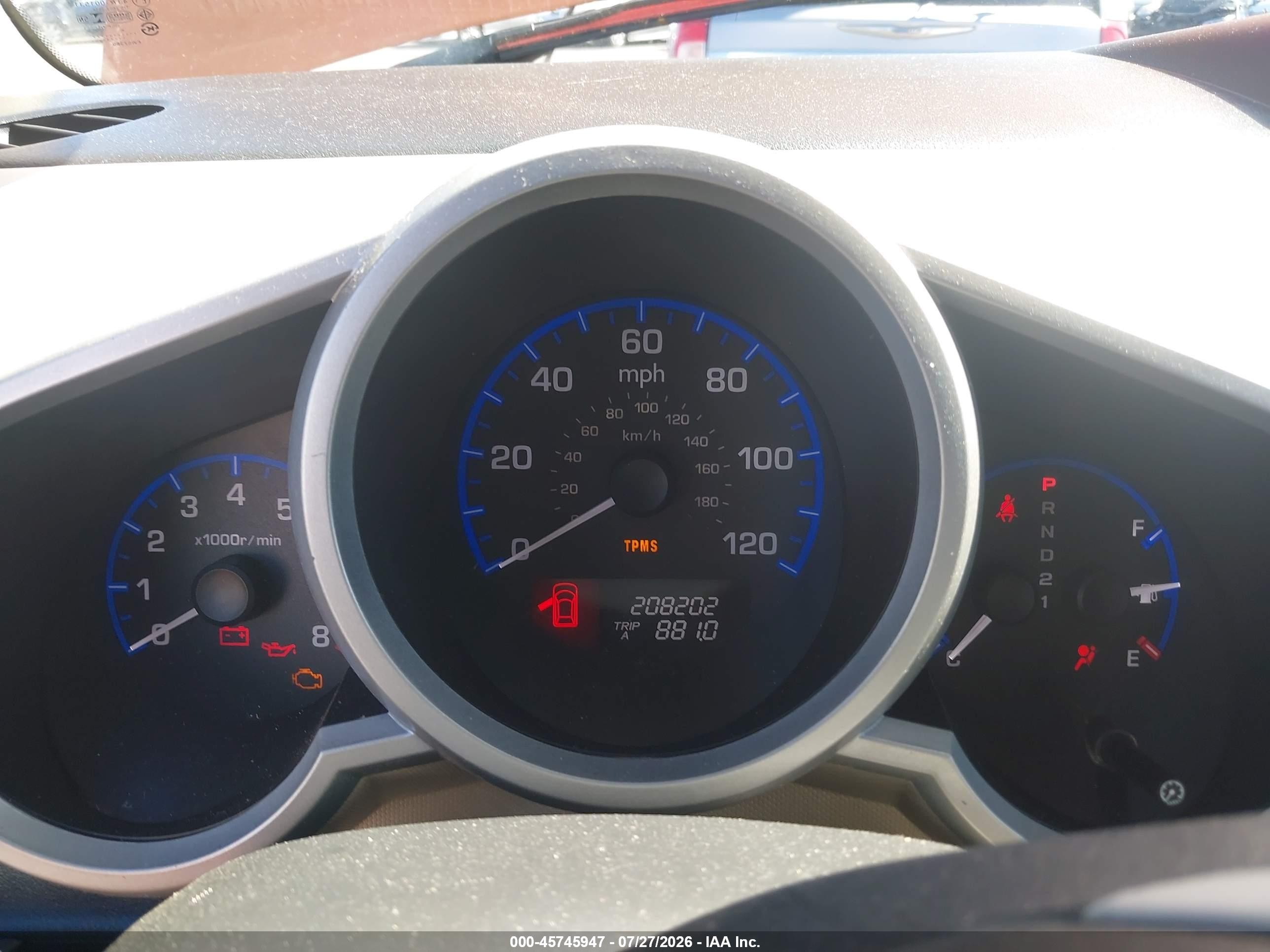 2007 Honda Element Ex Orange vin: 5J6YH28707L004528