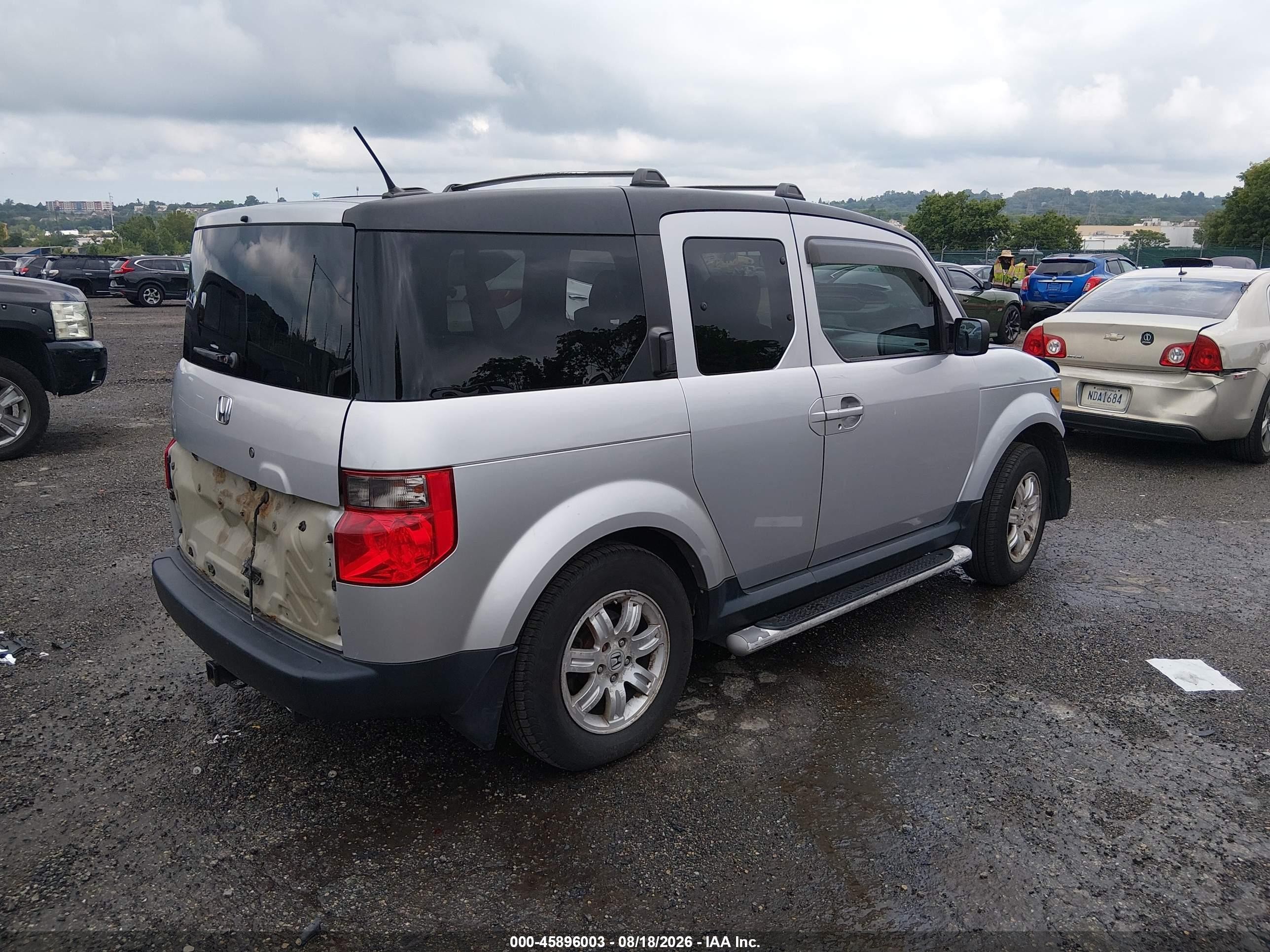 2007 Honda Element Ex Silver vin: 5J6YH28707L006683