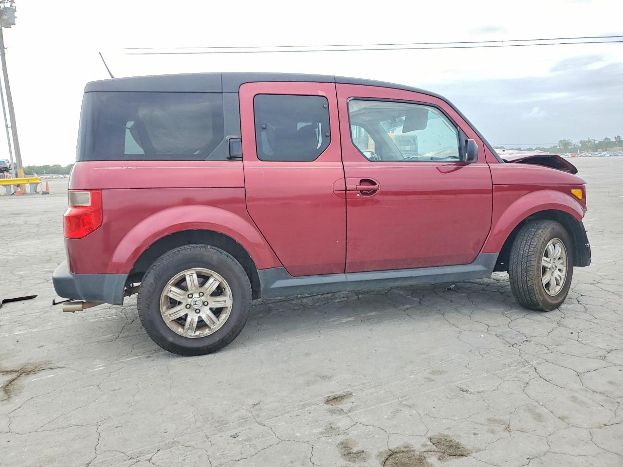 2007 Honda Element Ex Burgundy vin: 5J6YH28707L007235