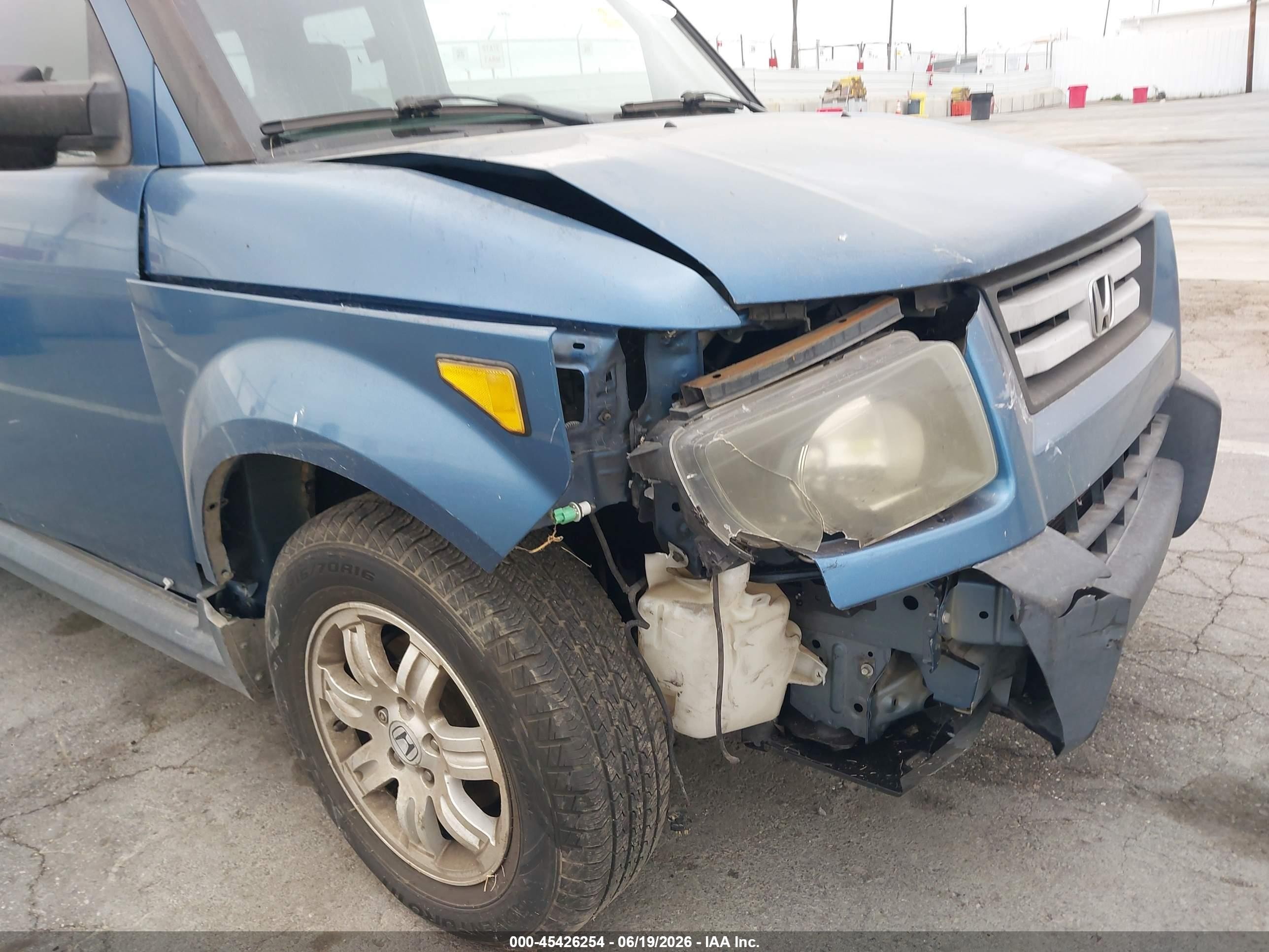 2007 Honda Element Ex Blue vin: 5J6YH28707L009891