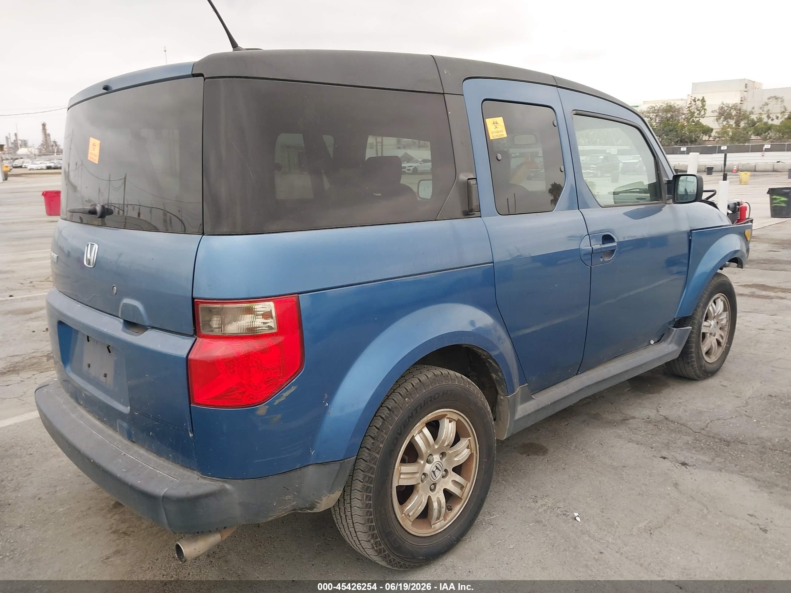 2007 Honda Element Ex Blue vin: 5J6YH28707L009891