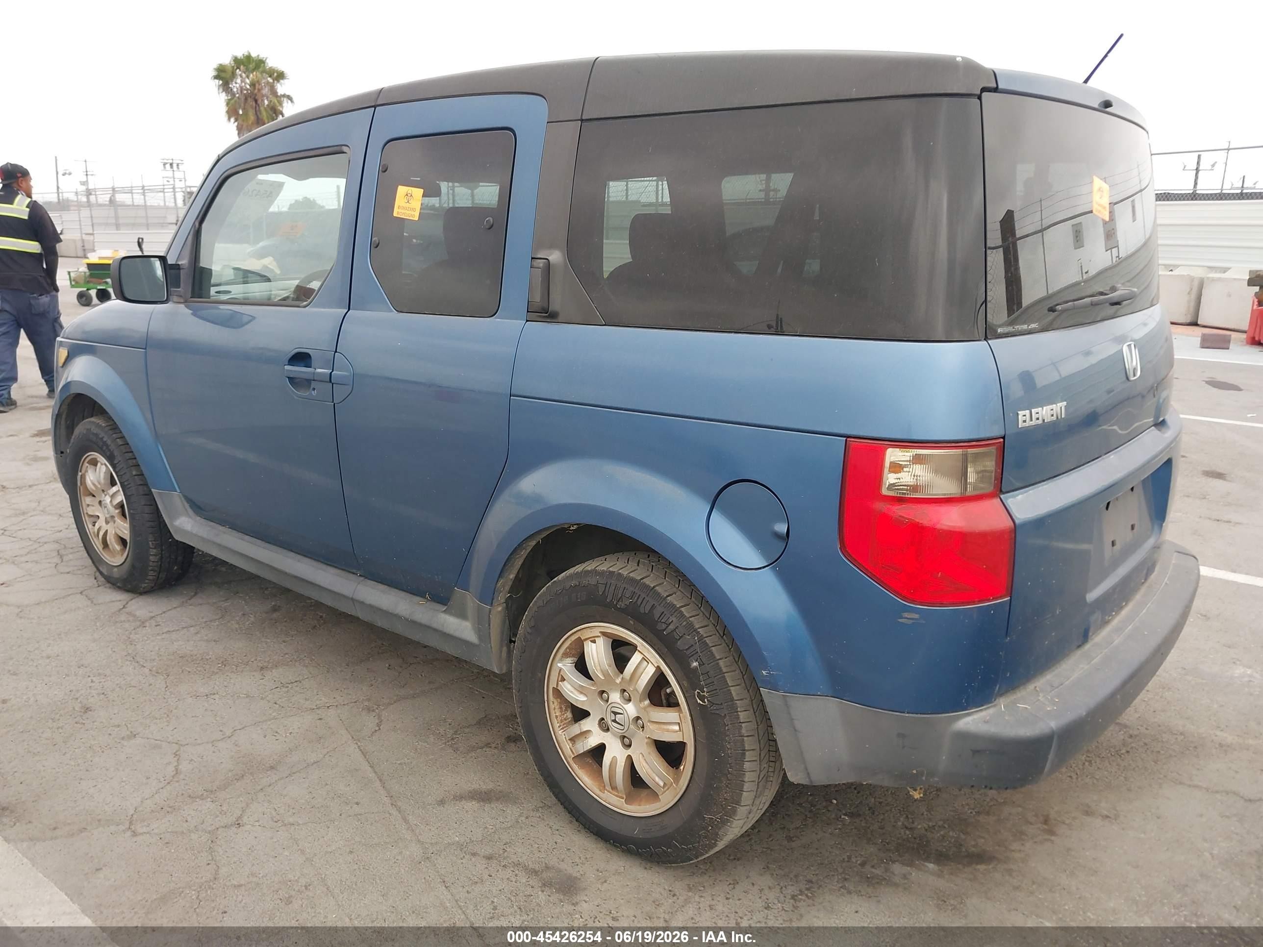 2007 Honda Element Ex Blue vin: 5J6YH28707L009891