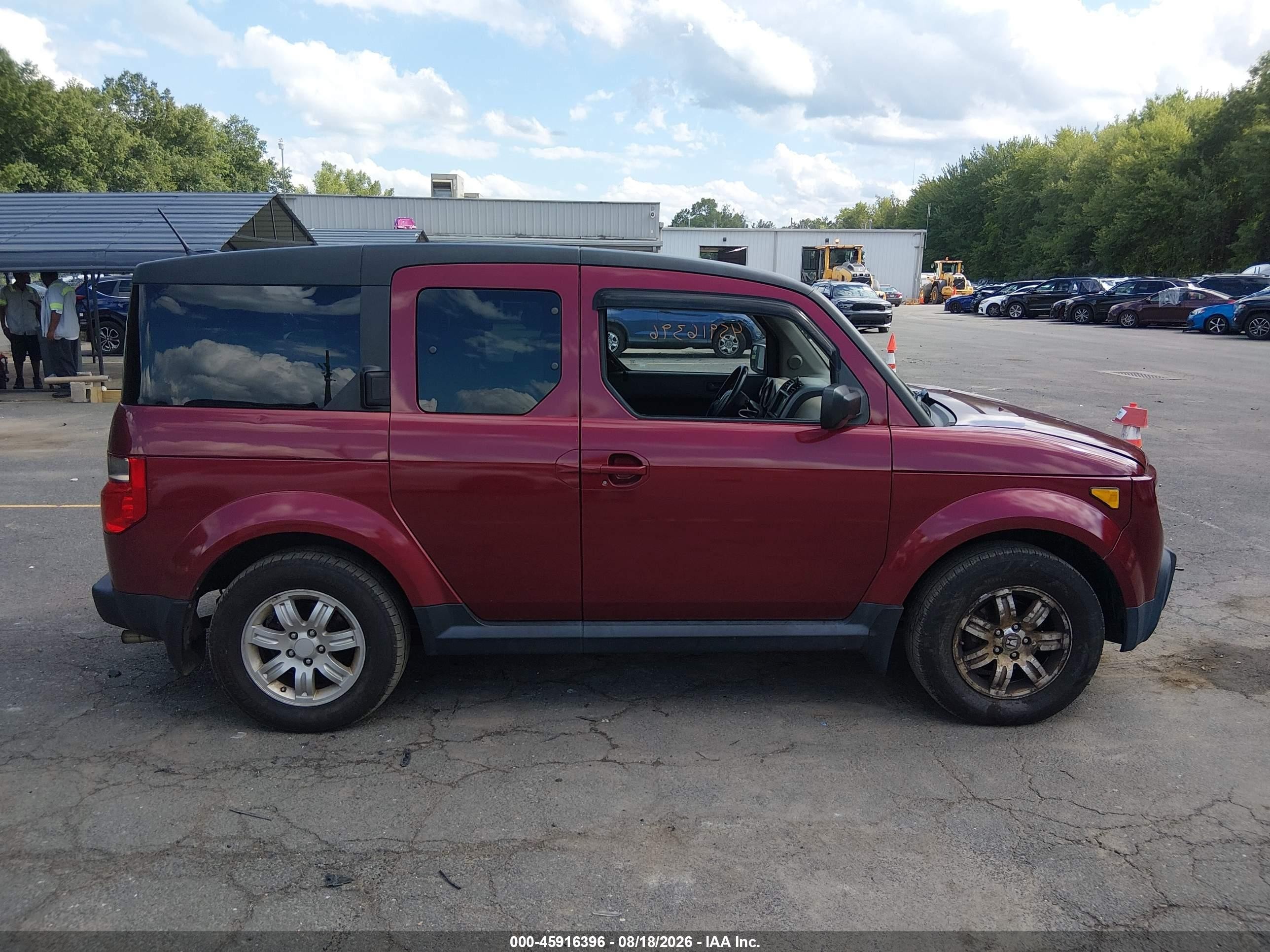 2008 Honda Element Ex Burgundy vin: 5J6YH28708L005342