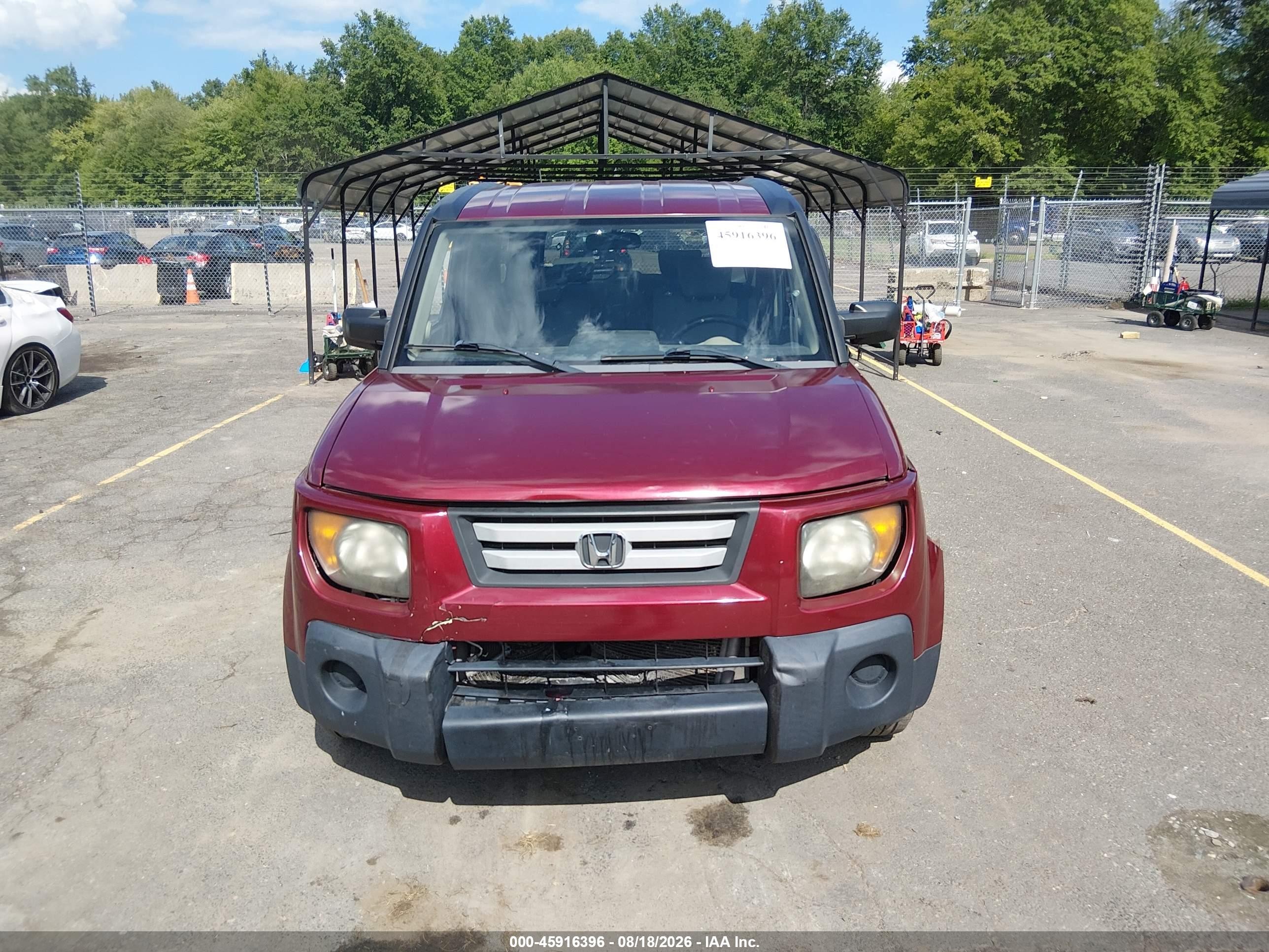 2008 Honda Element Ex Burgundy vin: 5J6YH28708L005342