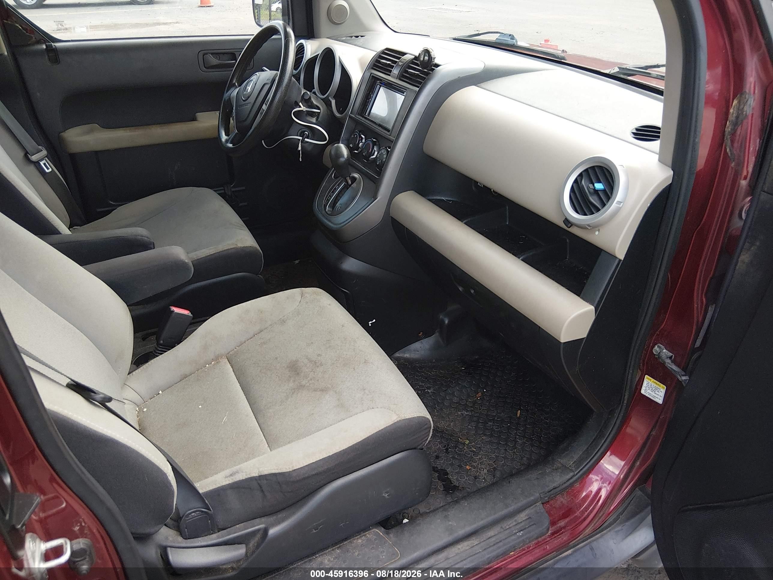 2008 Honda Element Ex Burgundy vin: 5J6YH28708L005342