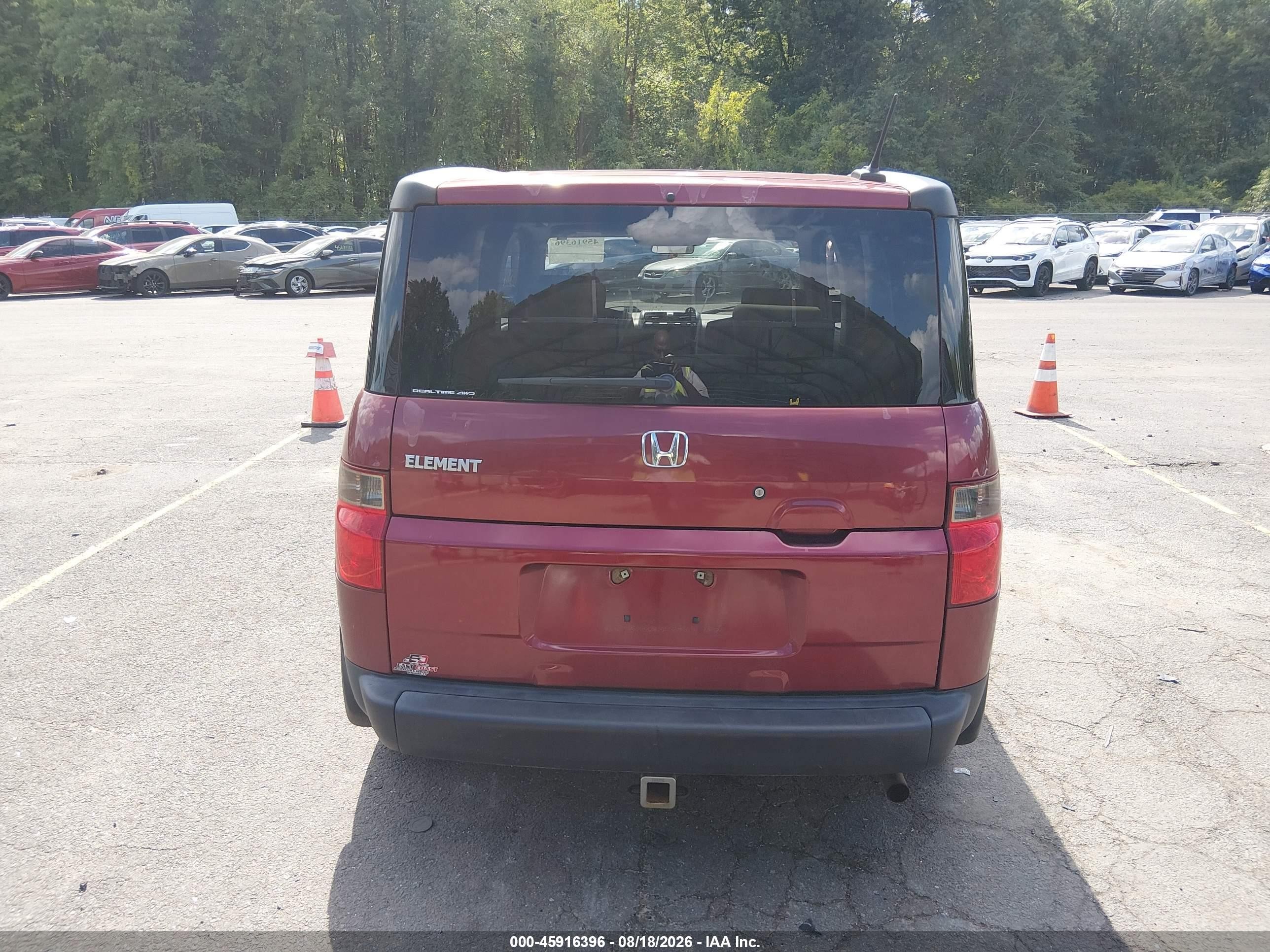 2008 Honda Element Ex Burgundy vin: 5J6YH28708L005342