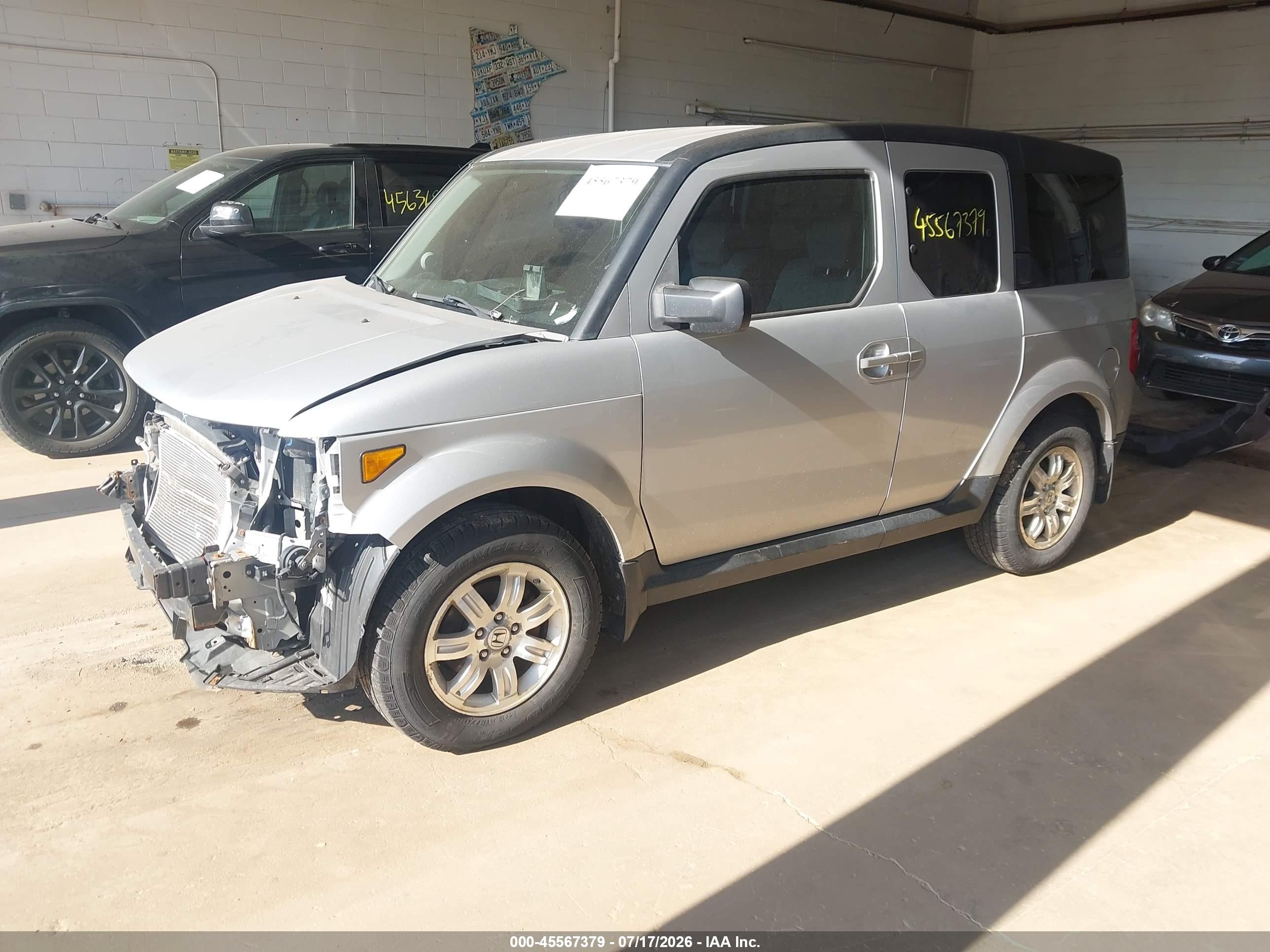 2008 Honda Element Ex Silver vin: 5J6YH28708L005423