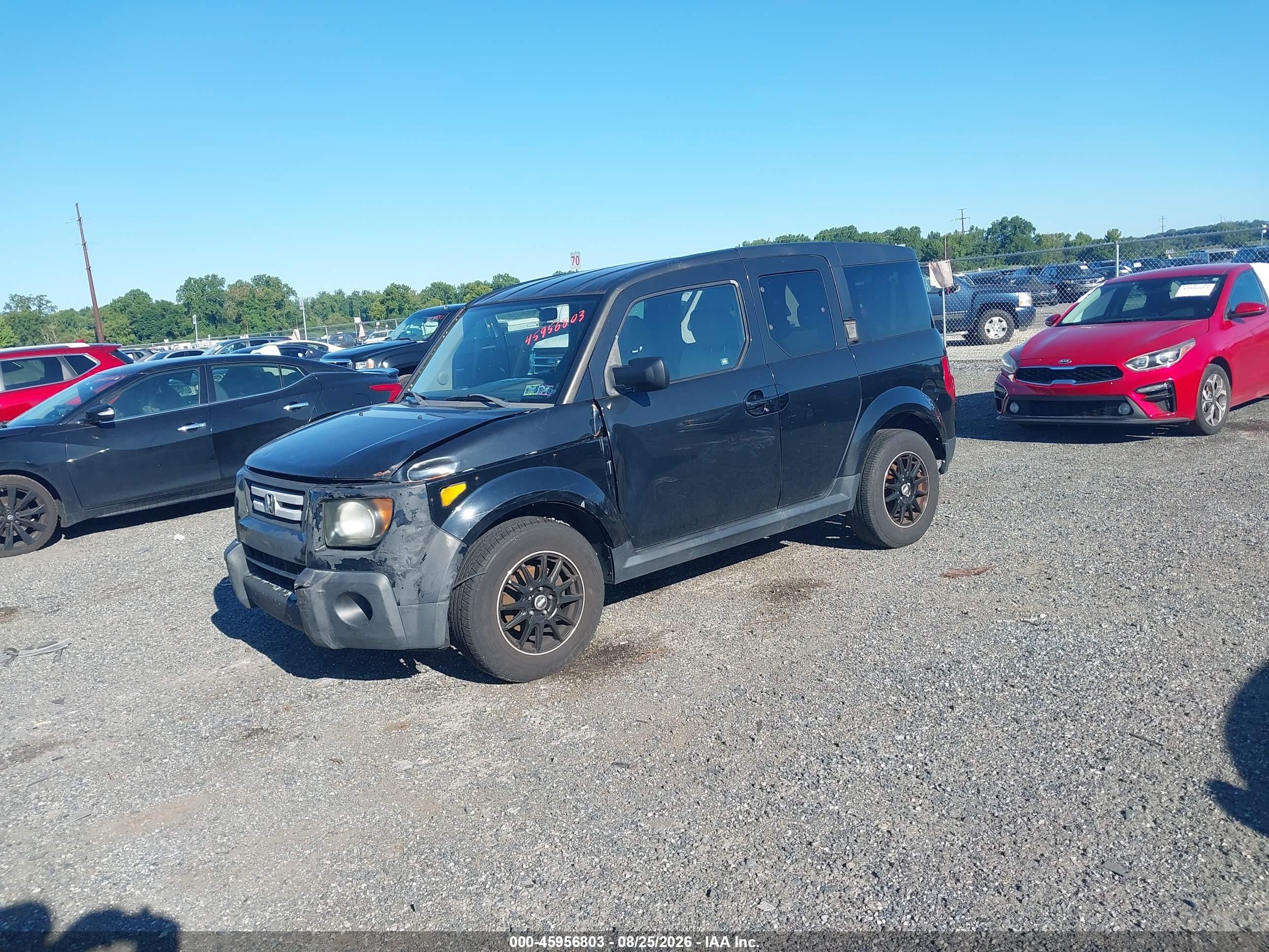 2008 Honda Element Ex Black vin: 5J6YH28708L005809