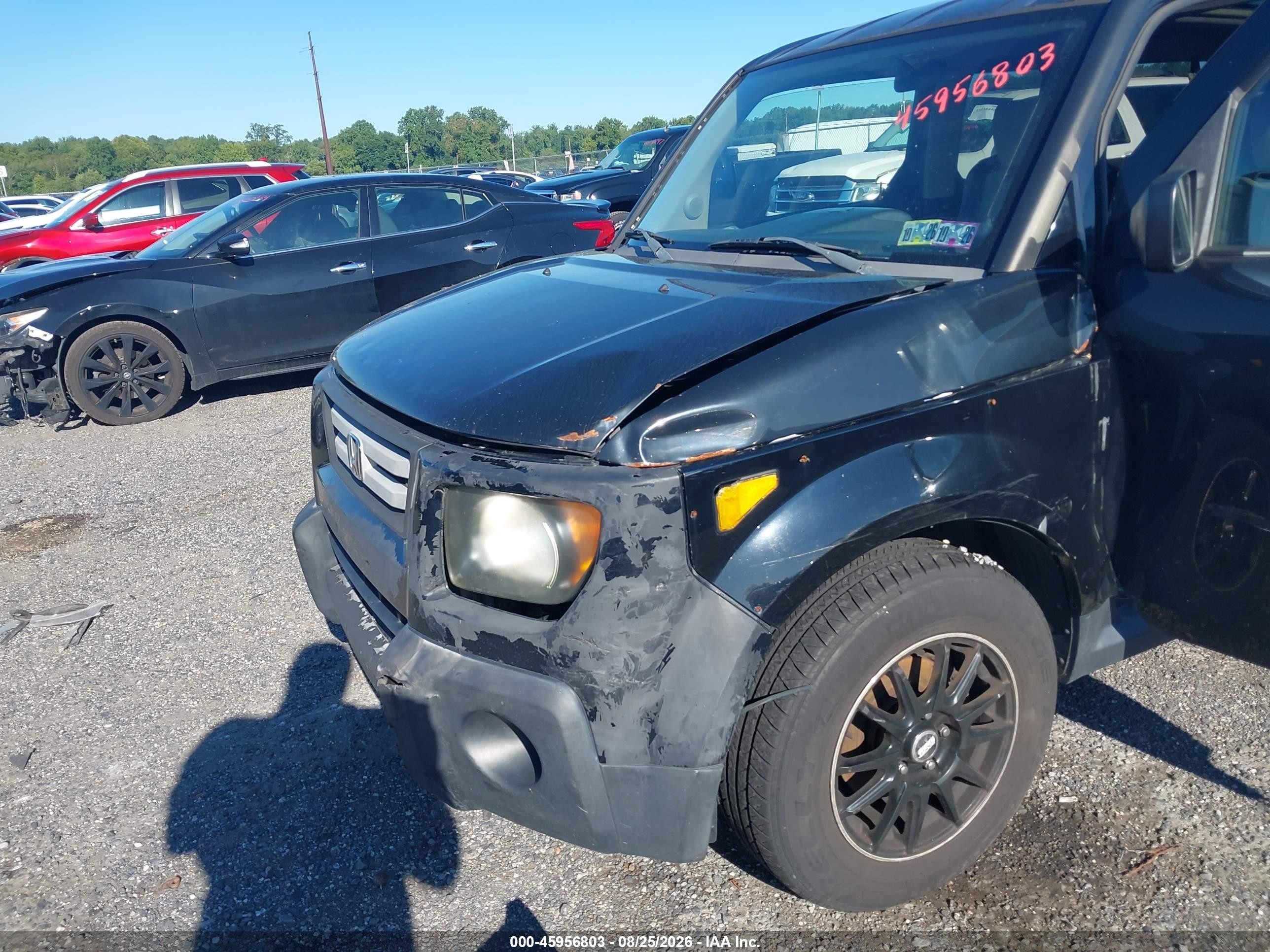 2008 Honda Element Ex Black vin: 5J6YH28708L005809