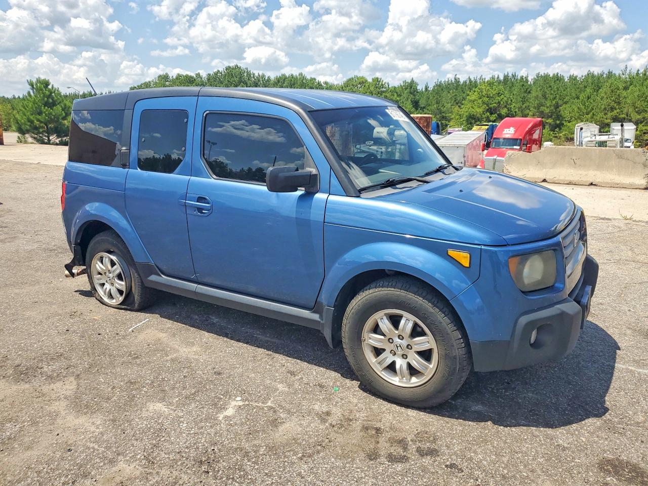 2008 Honda Element Ex Blue vin: 5J6YH28708L010847
