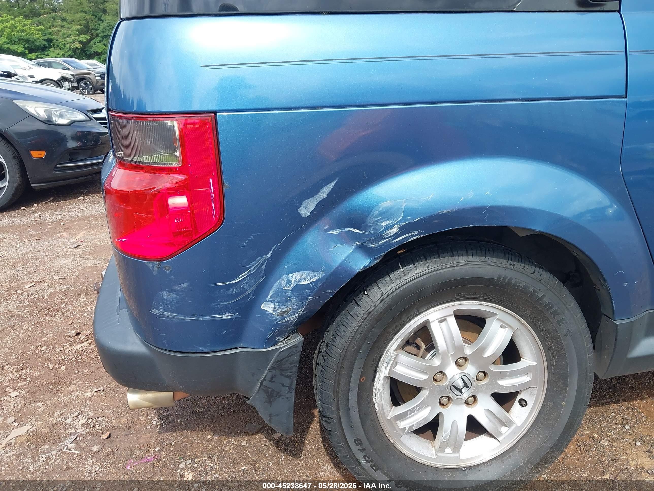 2008 Honda Element Ex Blue vin: 5J6YH28708L015708