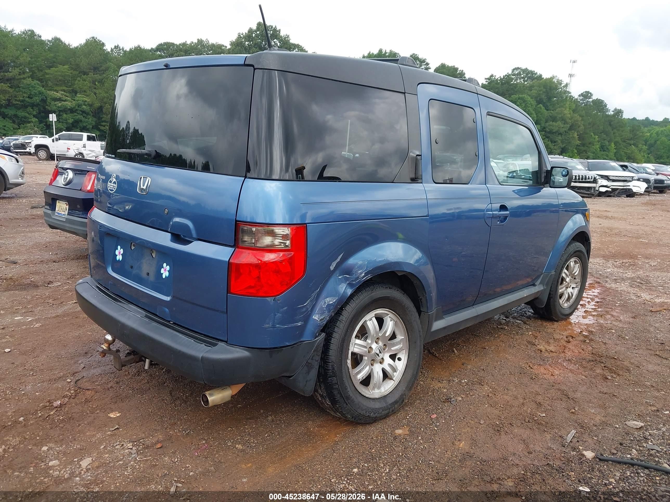 2008 Honda Element Ex Blue vin: 5J6YH28708L015708