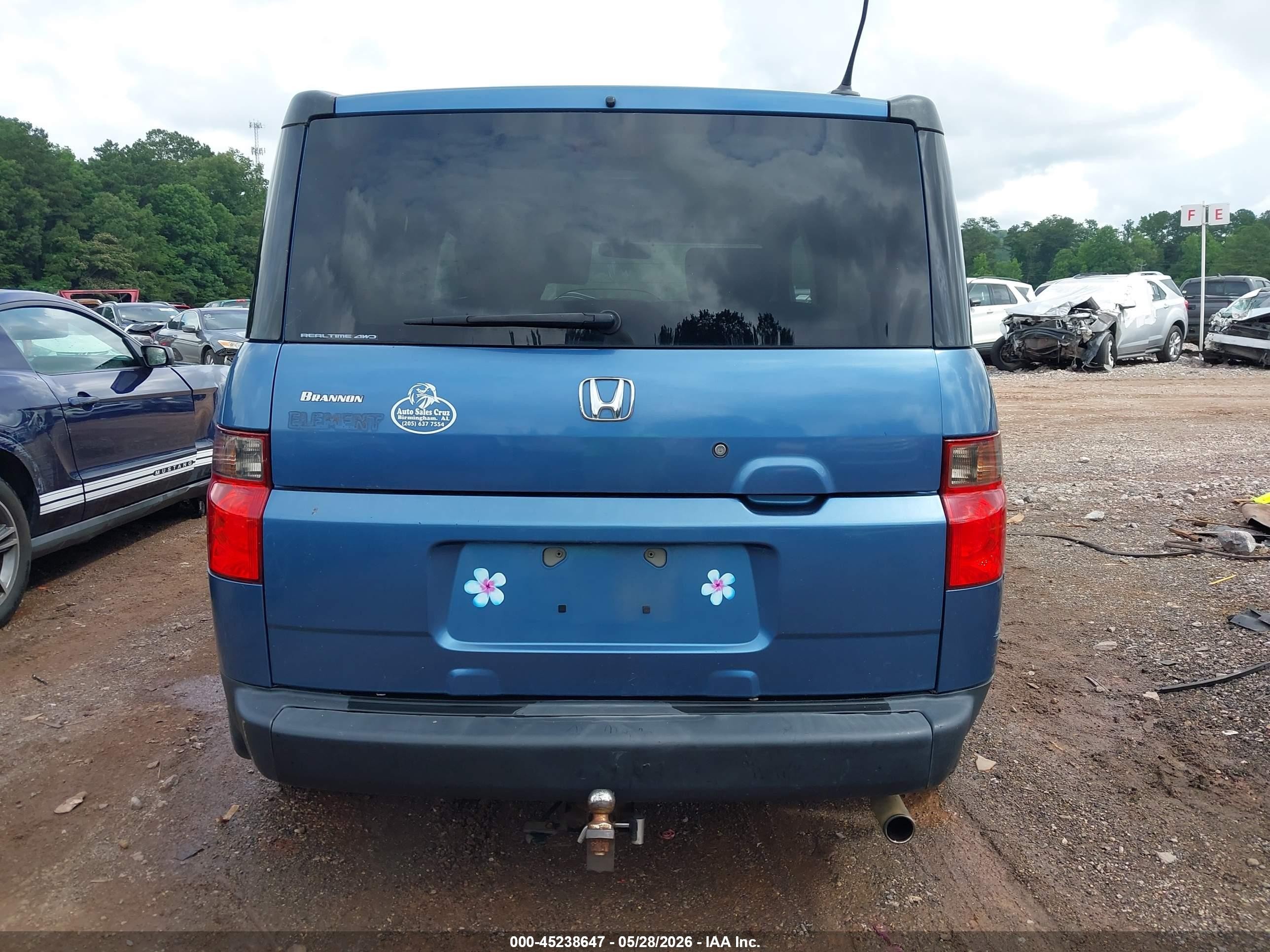 2008 Honda Element Ex Blue vin: 5J6YH28708L015708