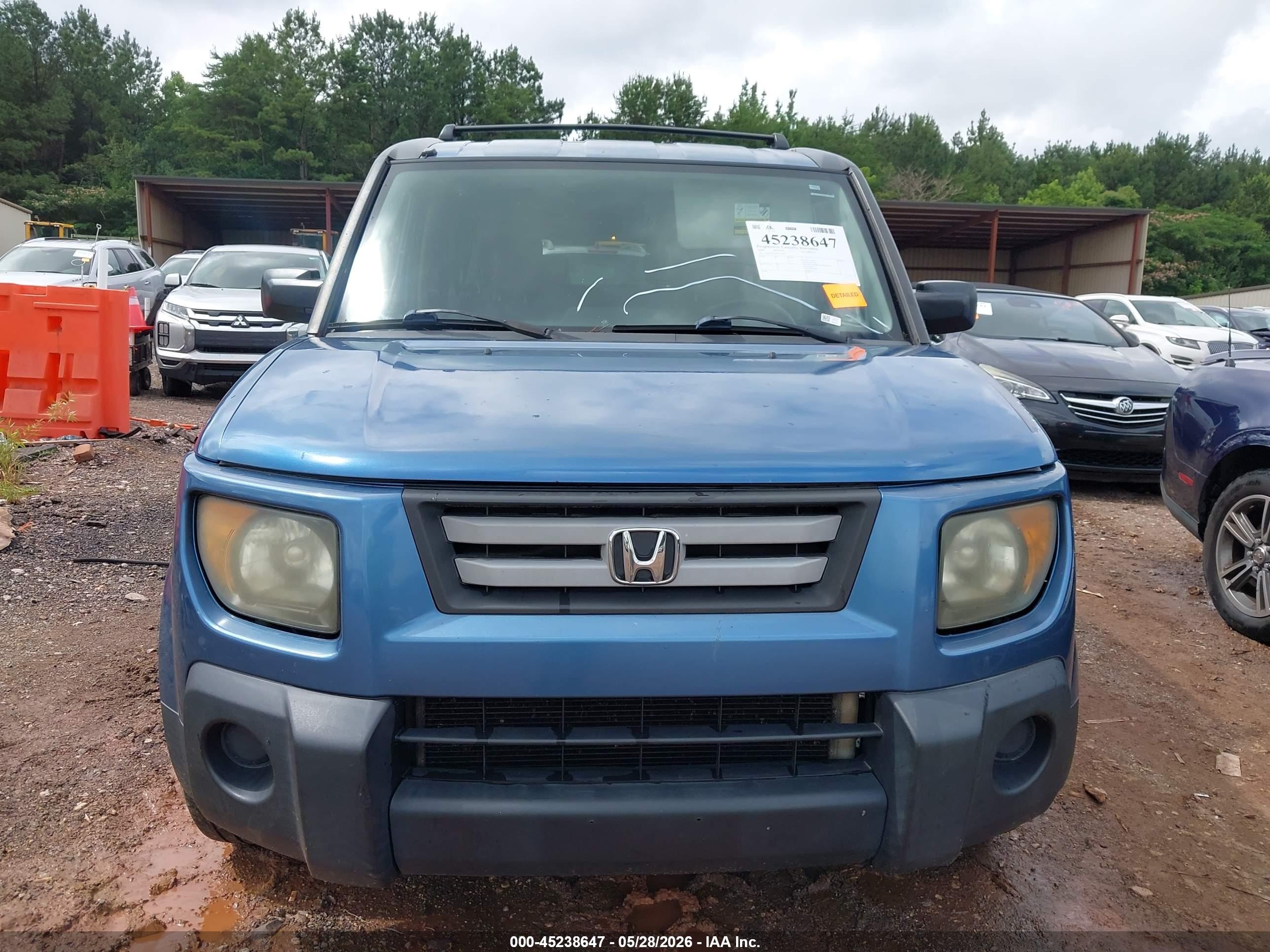 2008 Honda Element Ex Blue vin: 5J6YH28708L015708