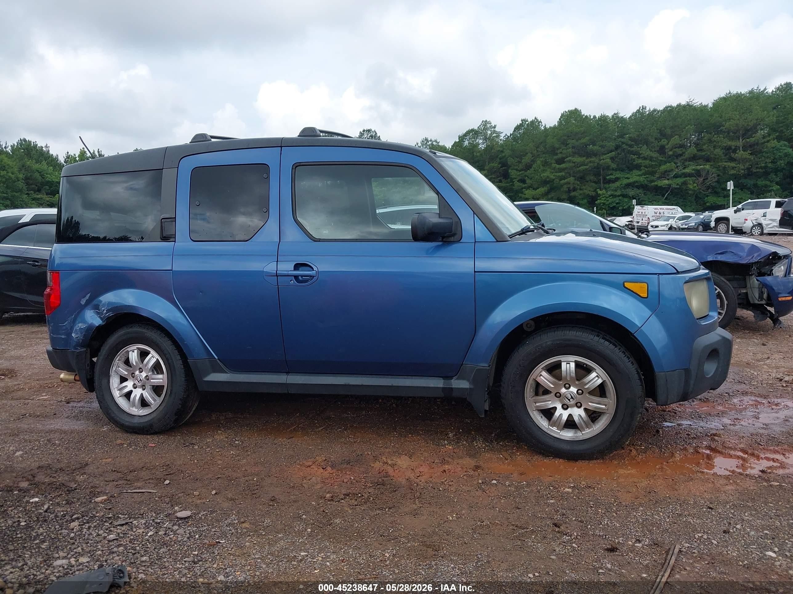 2008 Honda Element Ex Blue vin: 5J6YH28708L015708