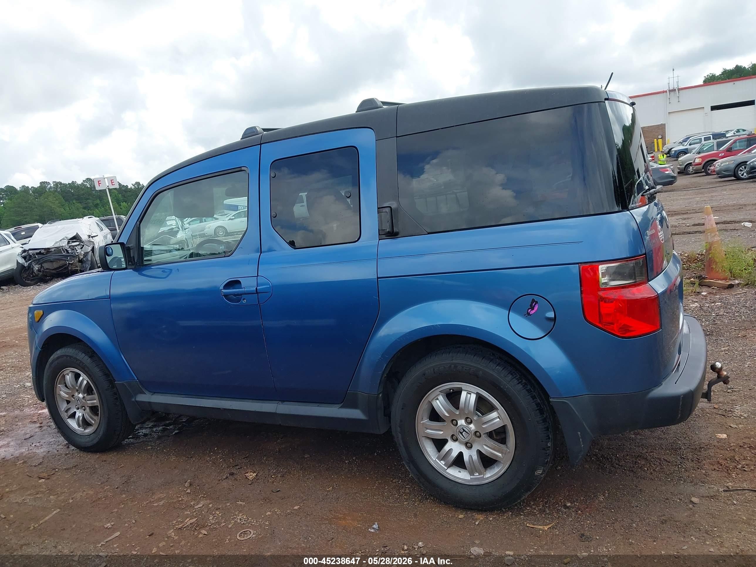 2008 Honda Element Ex Blue vin: 5J6YH28708L015708