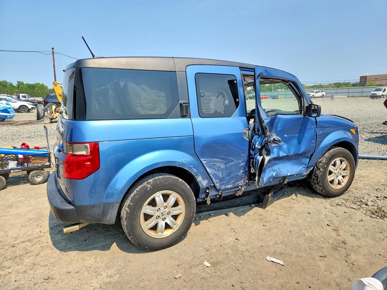 2008 Honda Element Ex Blue vin: 5J6YH28708L018723