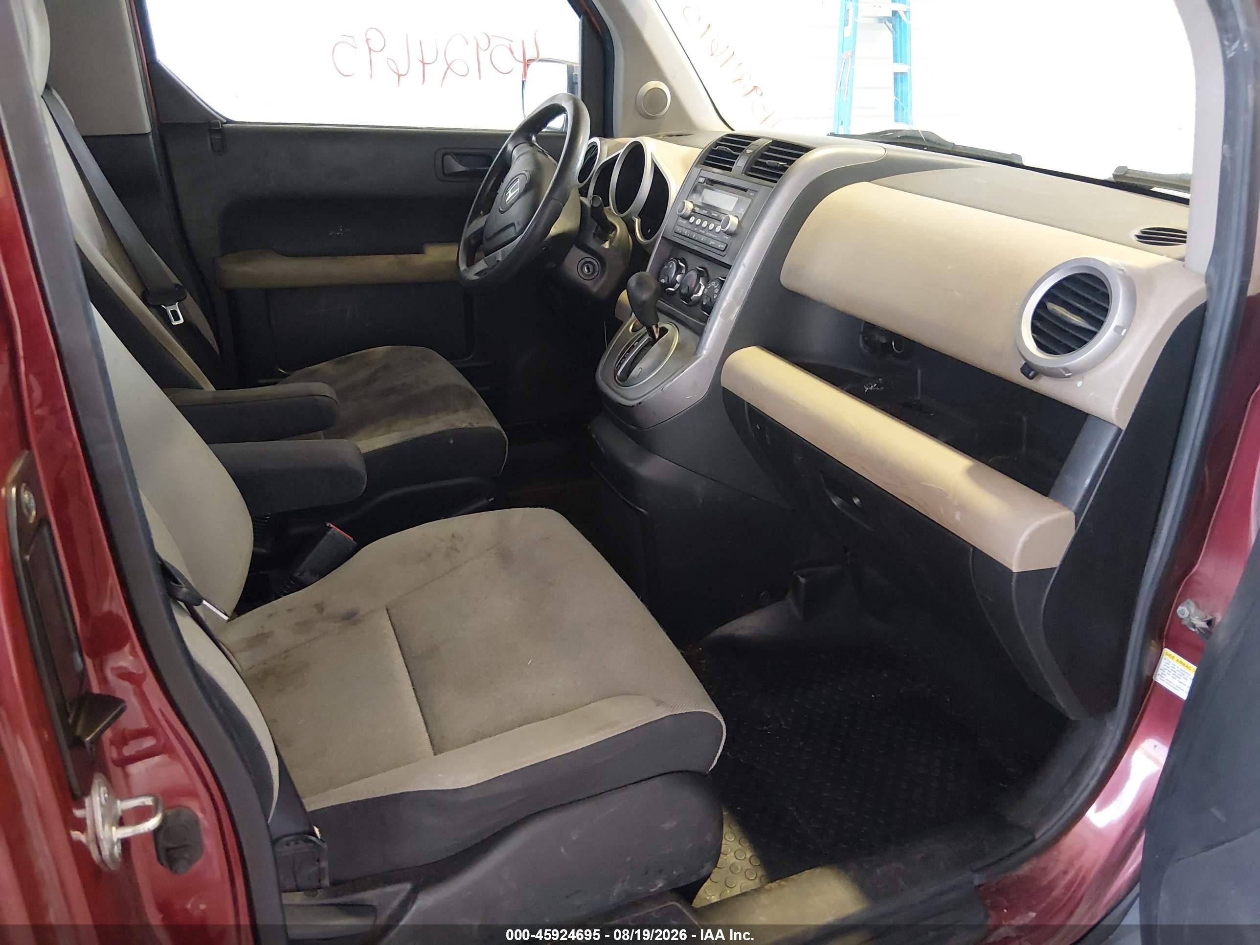 2008 Honda Element Ex Red vin: 5J6YH28708L020147