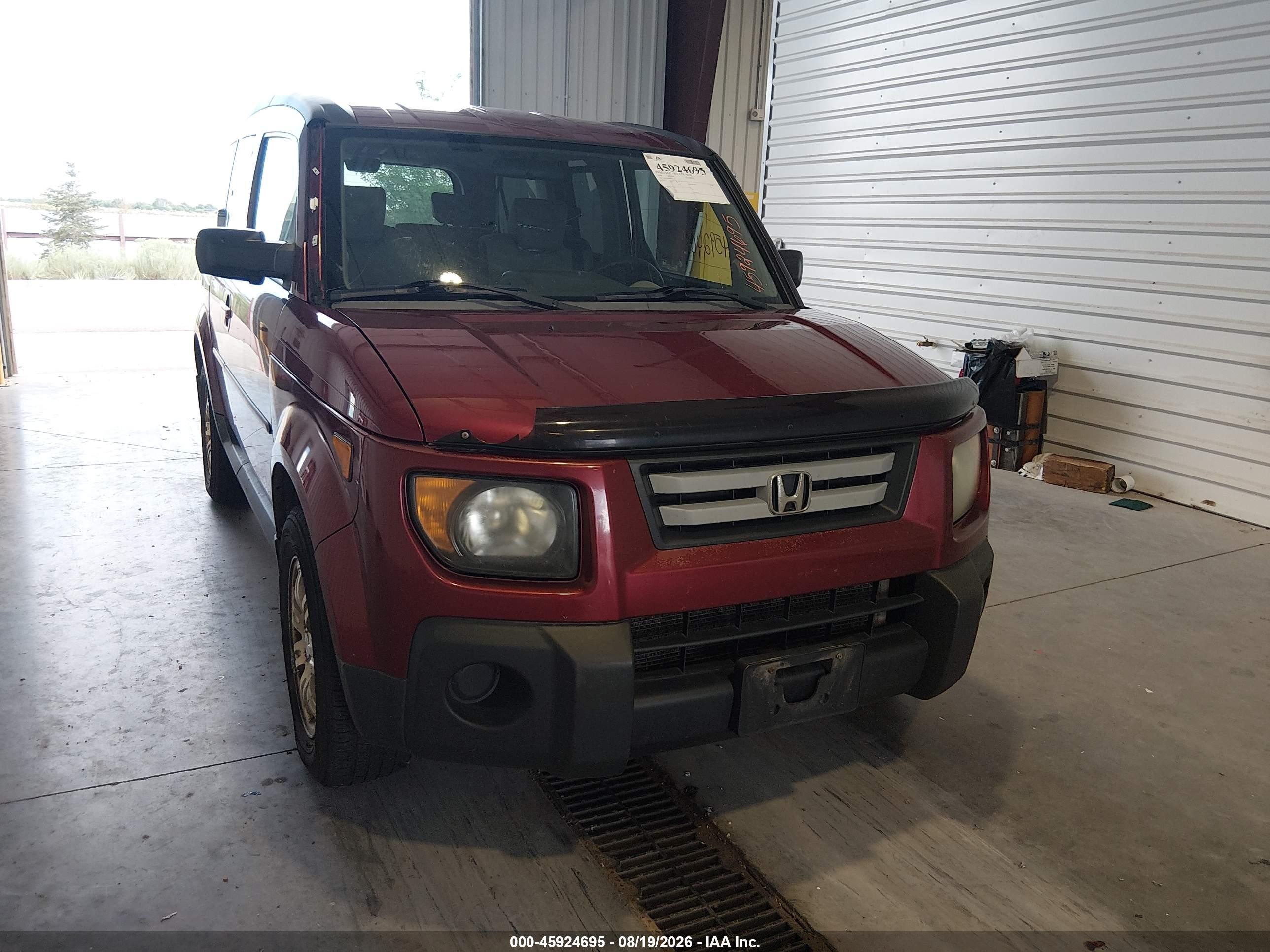 2008 Honda Element Ex Red vin: 5J6YH28708L020147