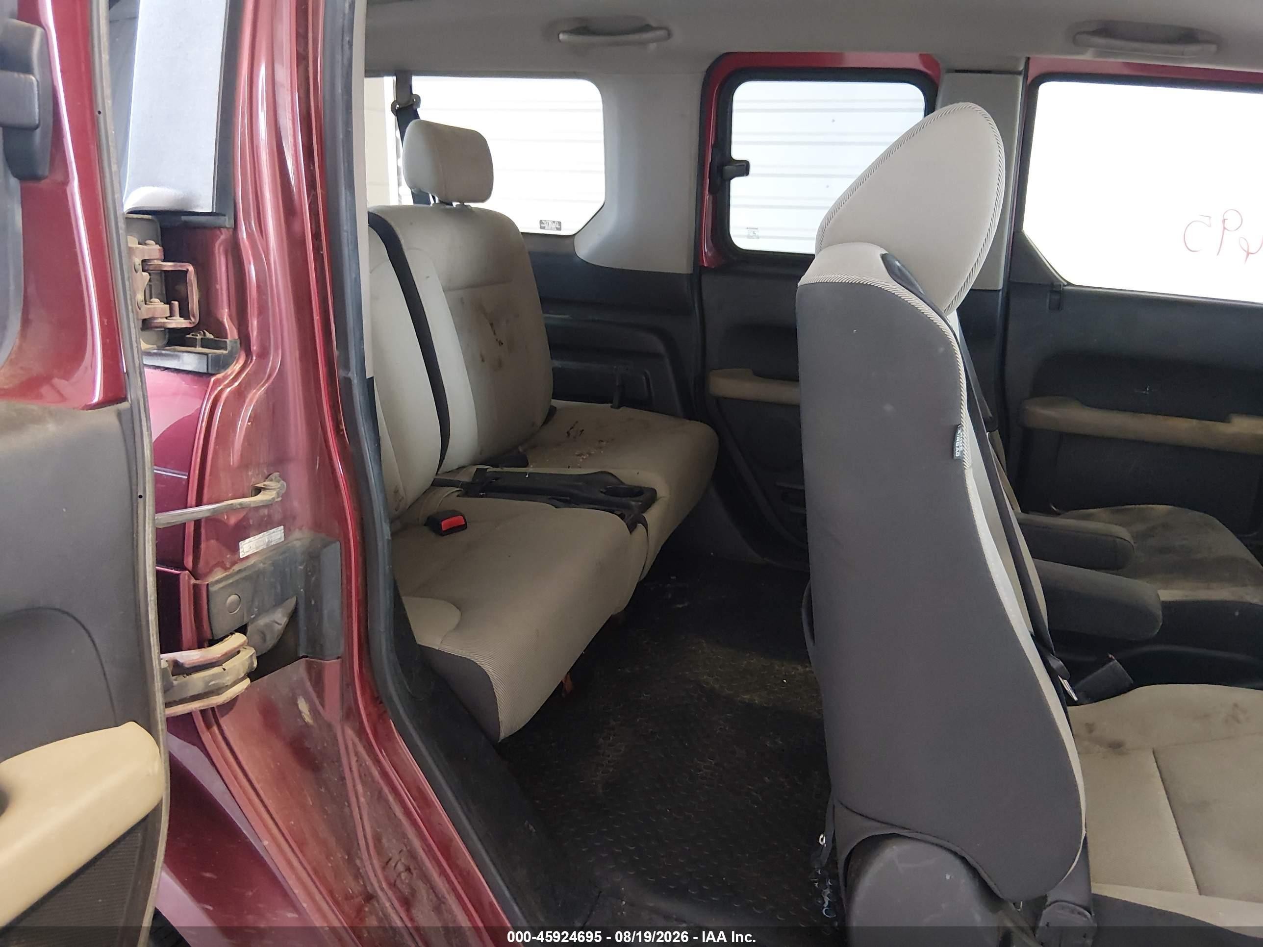 2008 Honda Element Ex Red vin: 5J6YH28708L020147