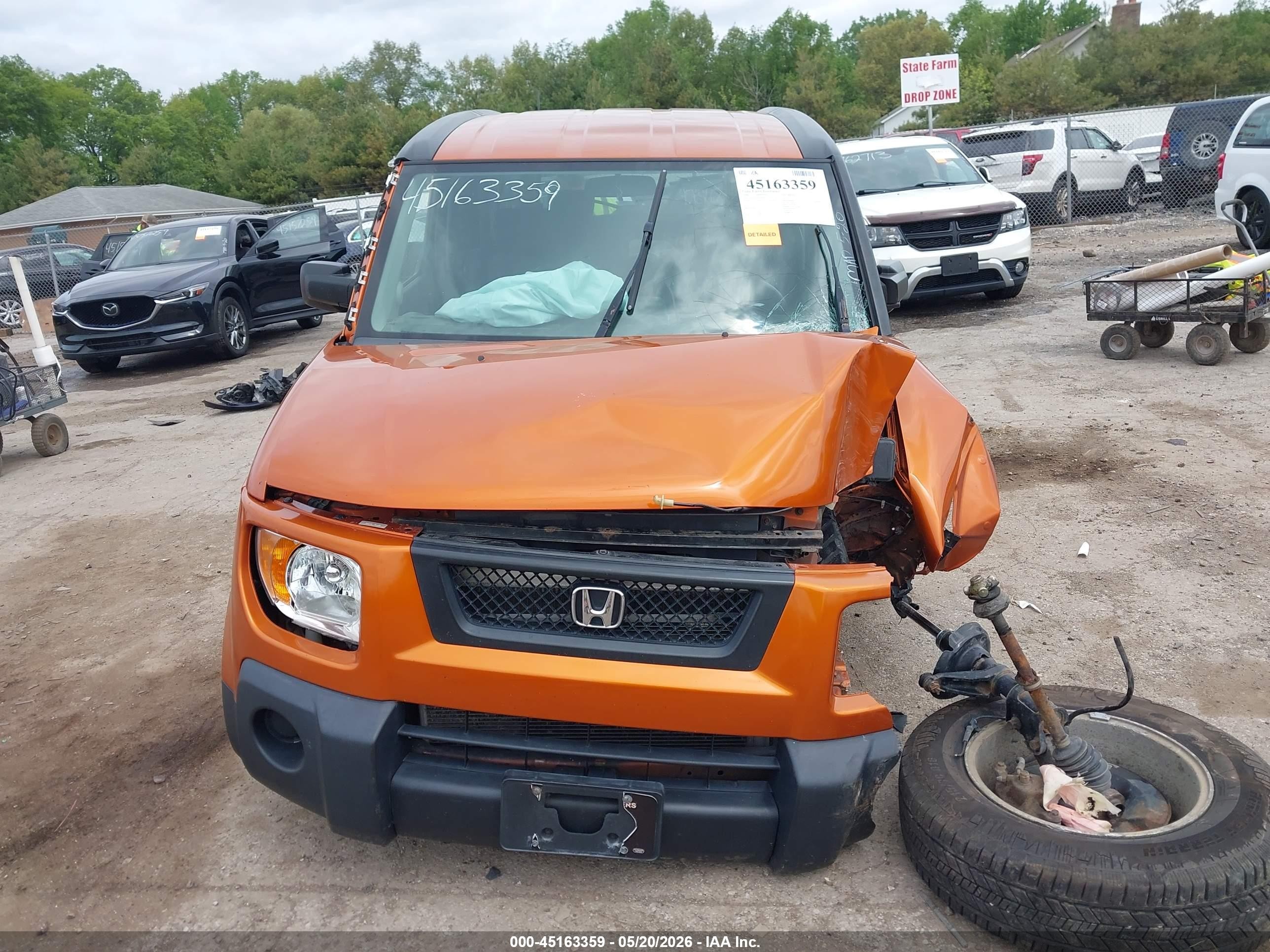 2006 Honda Element Ex-p Orange vin: 5J6YH28716L006335