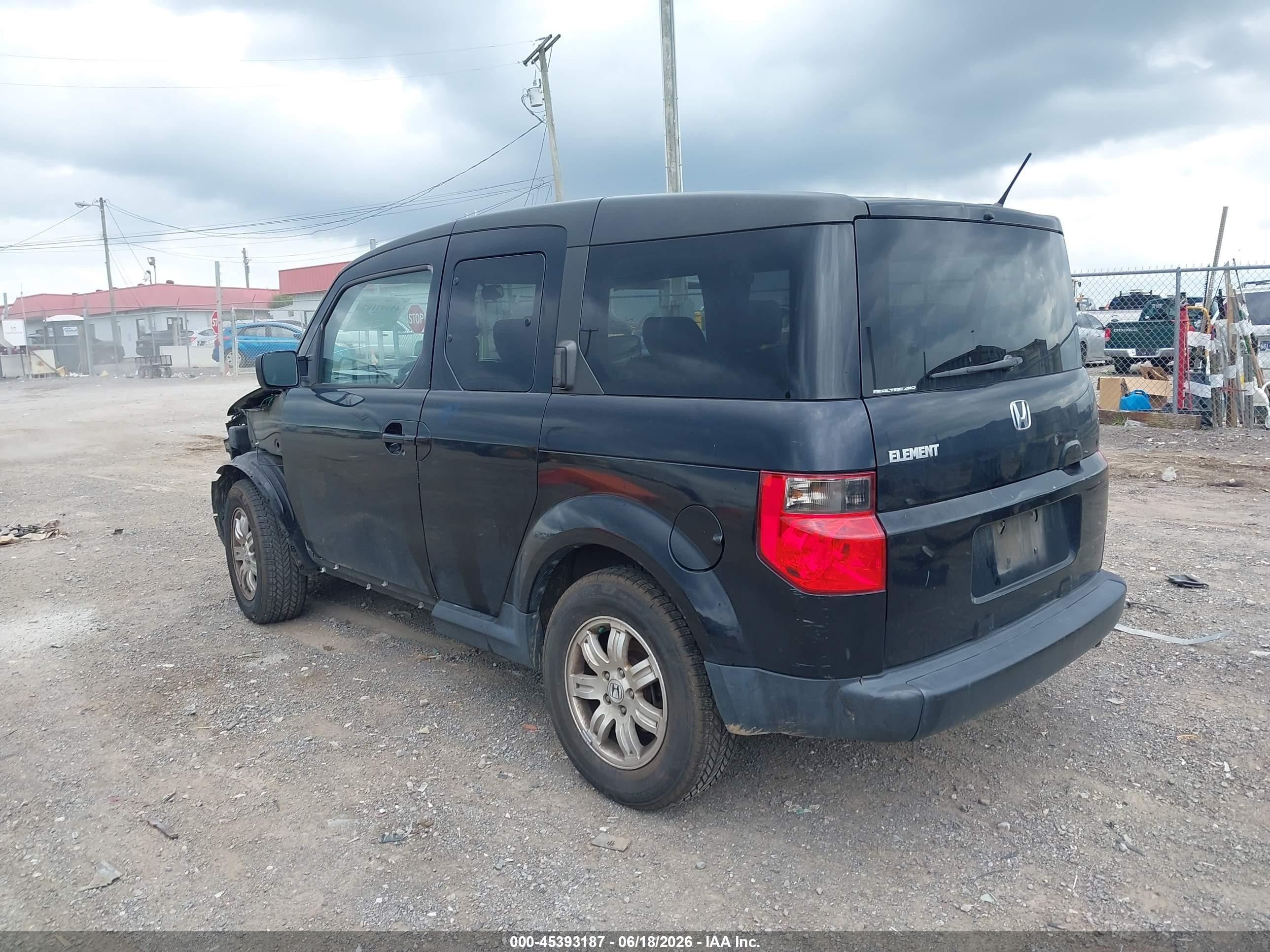 2006 Honda Element Ex-p Black vin: 5J6YH28716L025578
