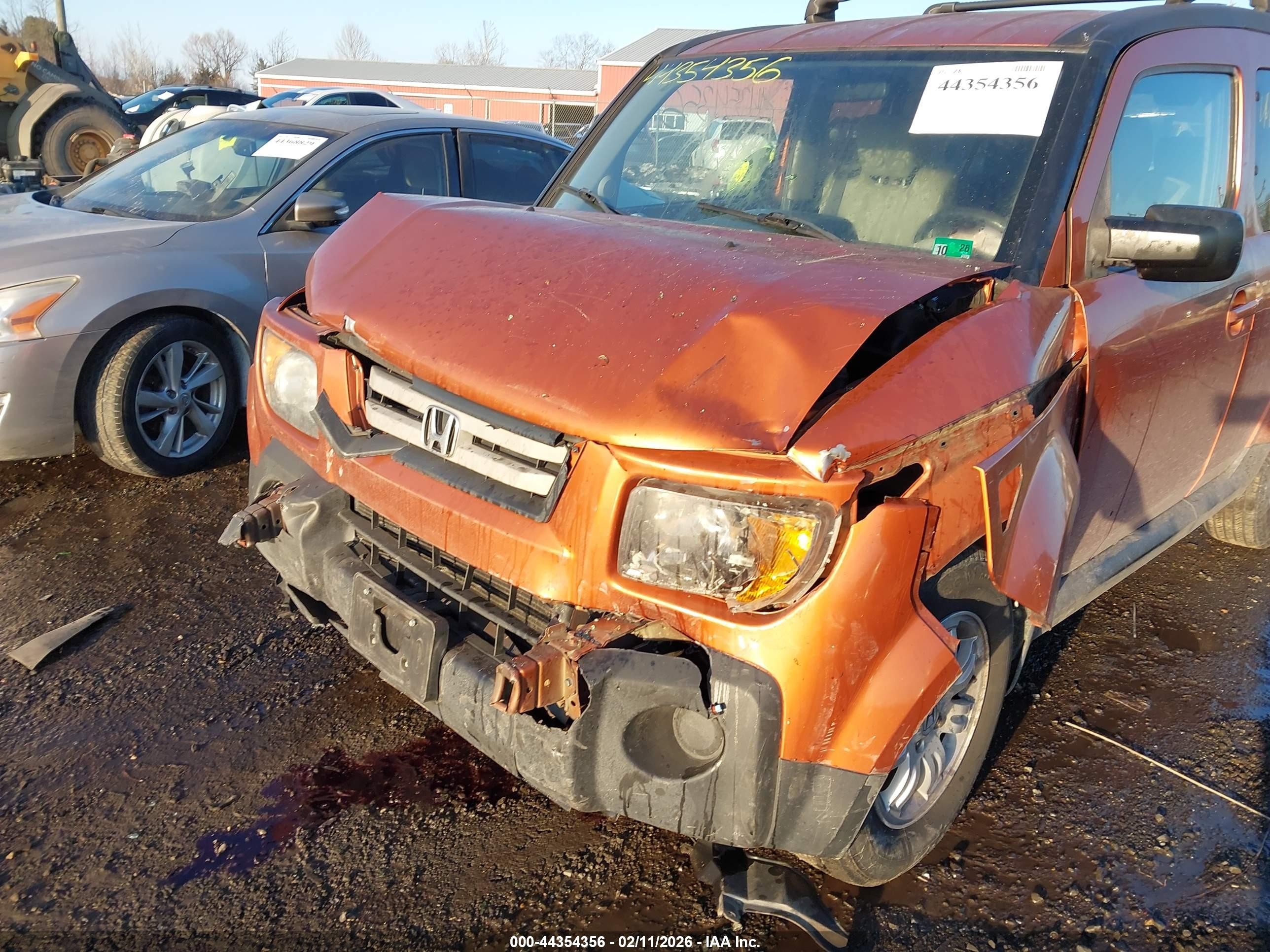 2007 Honda Element Ex Оранжевый vin: 5J6YH28717L004540