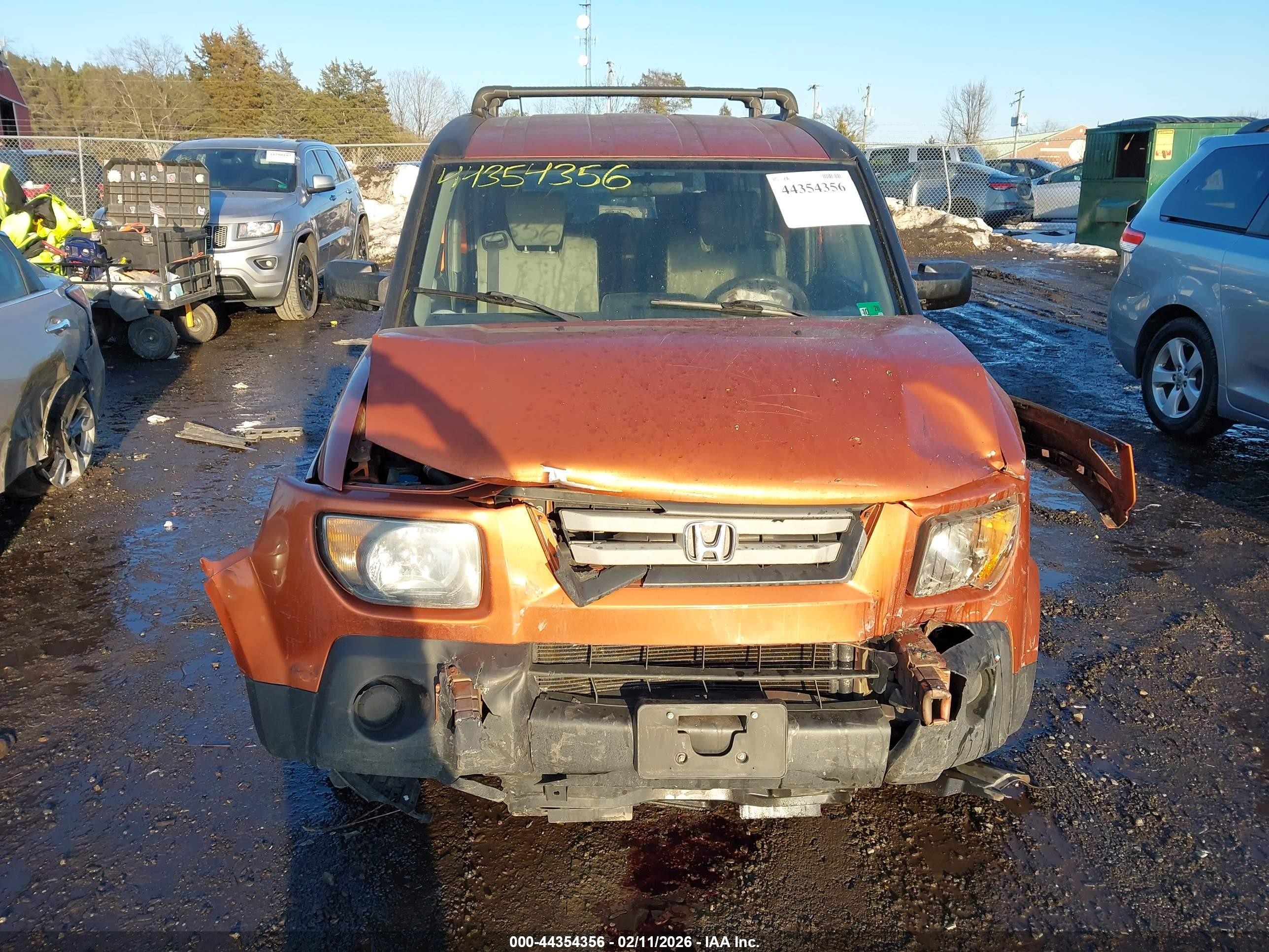 2007 Honda Element Ex Оранжевый vin: 5J6YH28717L004540