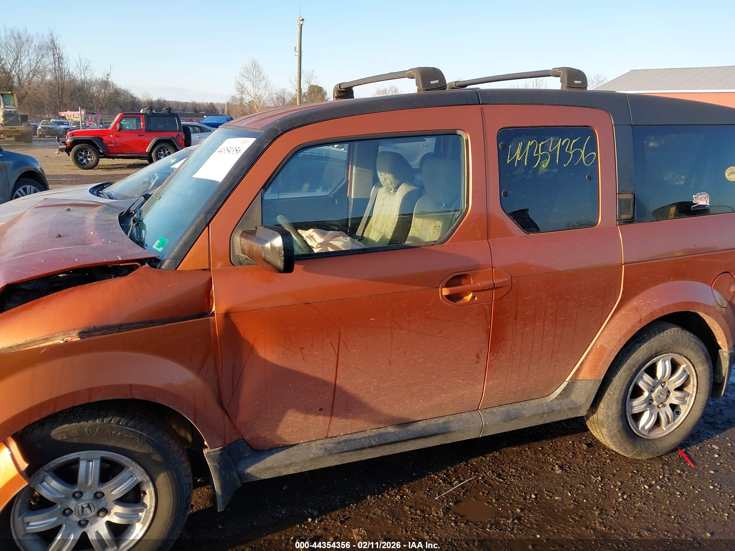 2007 Honda Element Ex Оранжевый vin: 5J6YH28717L004540