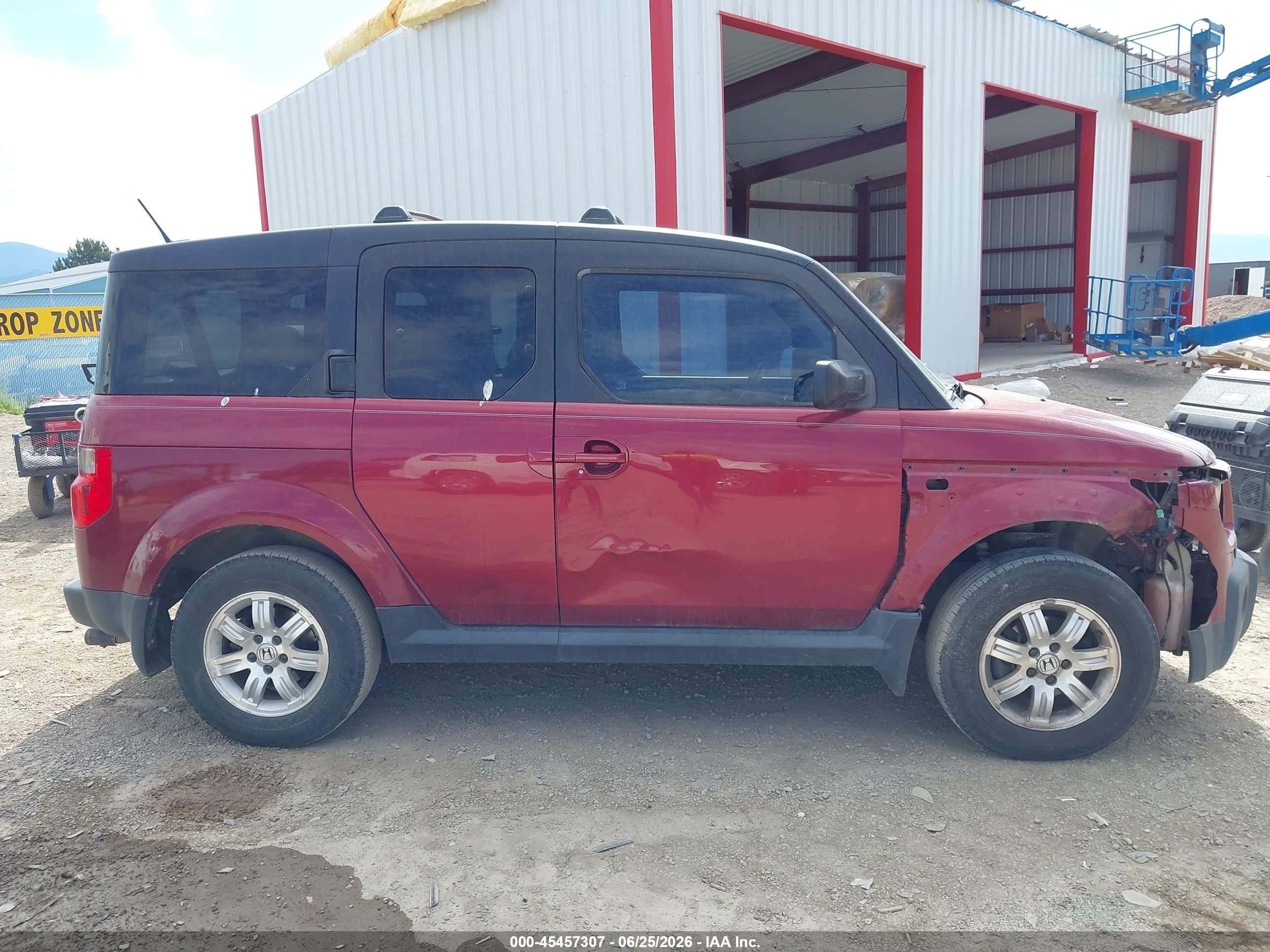 2007 Honda Element Ex Red vin: 5J6YH28717L005686