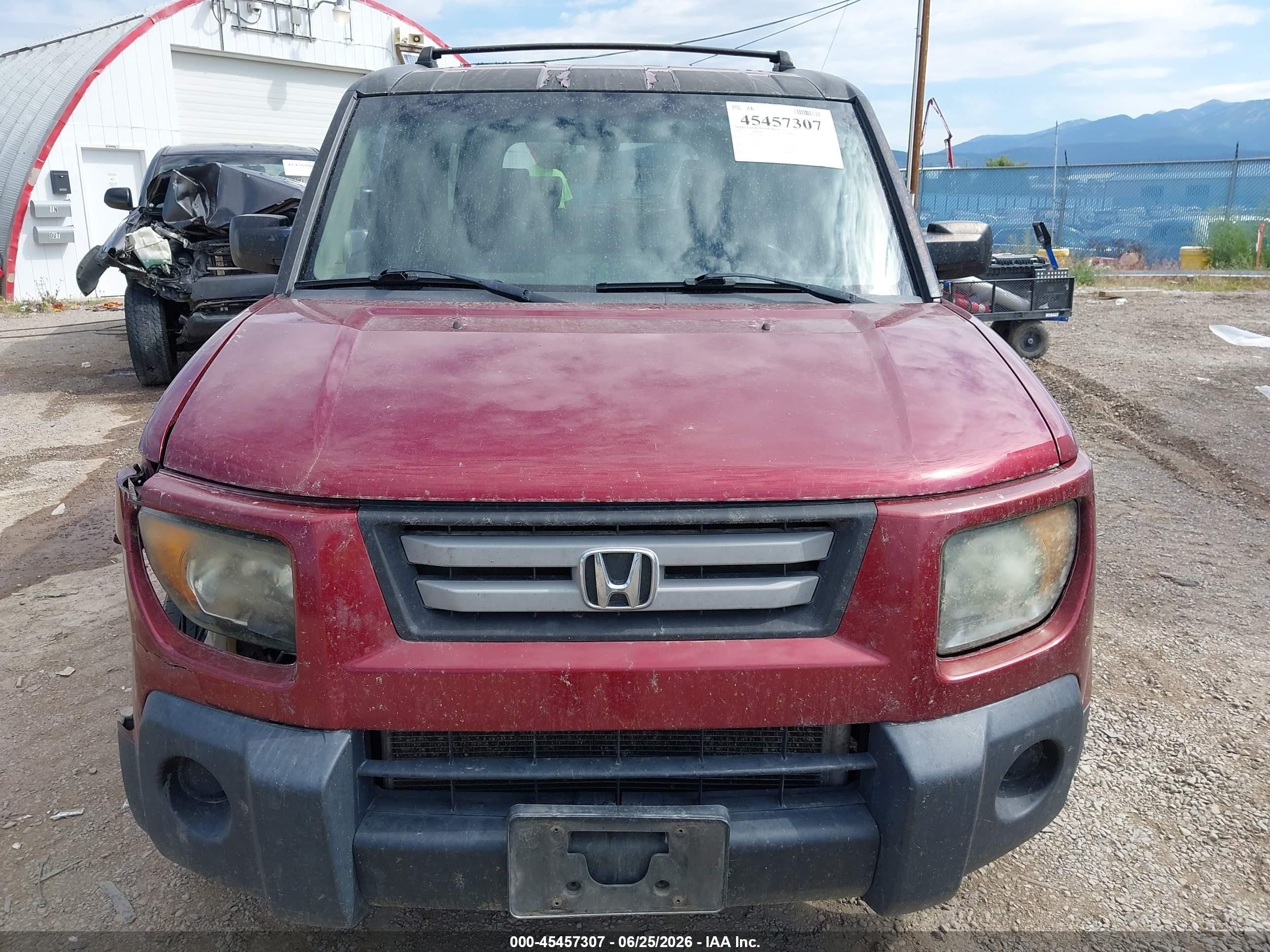 2007 Honda Element Ex Red vin: 5J6YH28717L005686