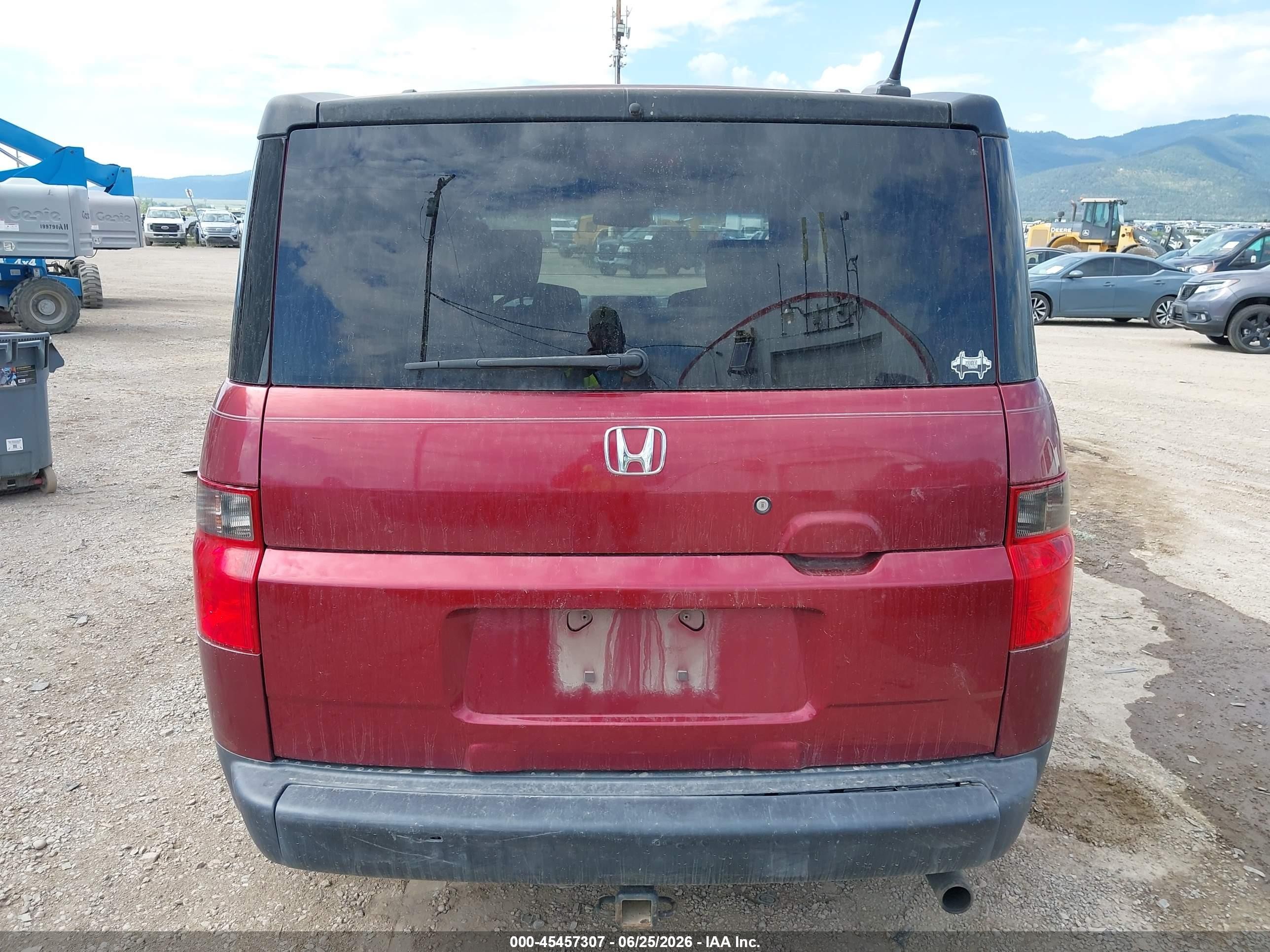 2007 Honda Element Ex Red vin: 5J6YH28717L005686