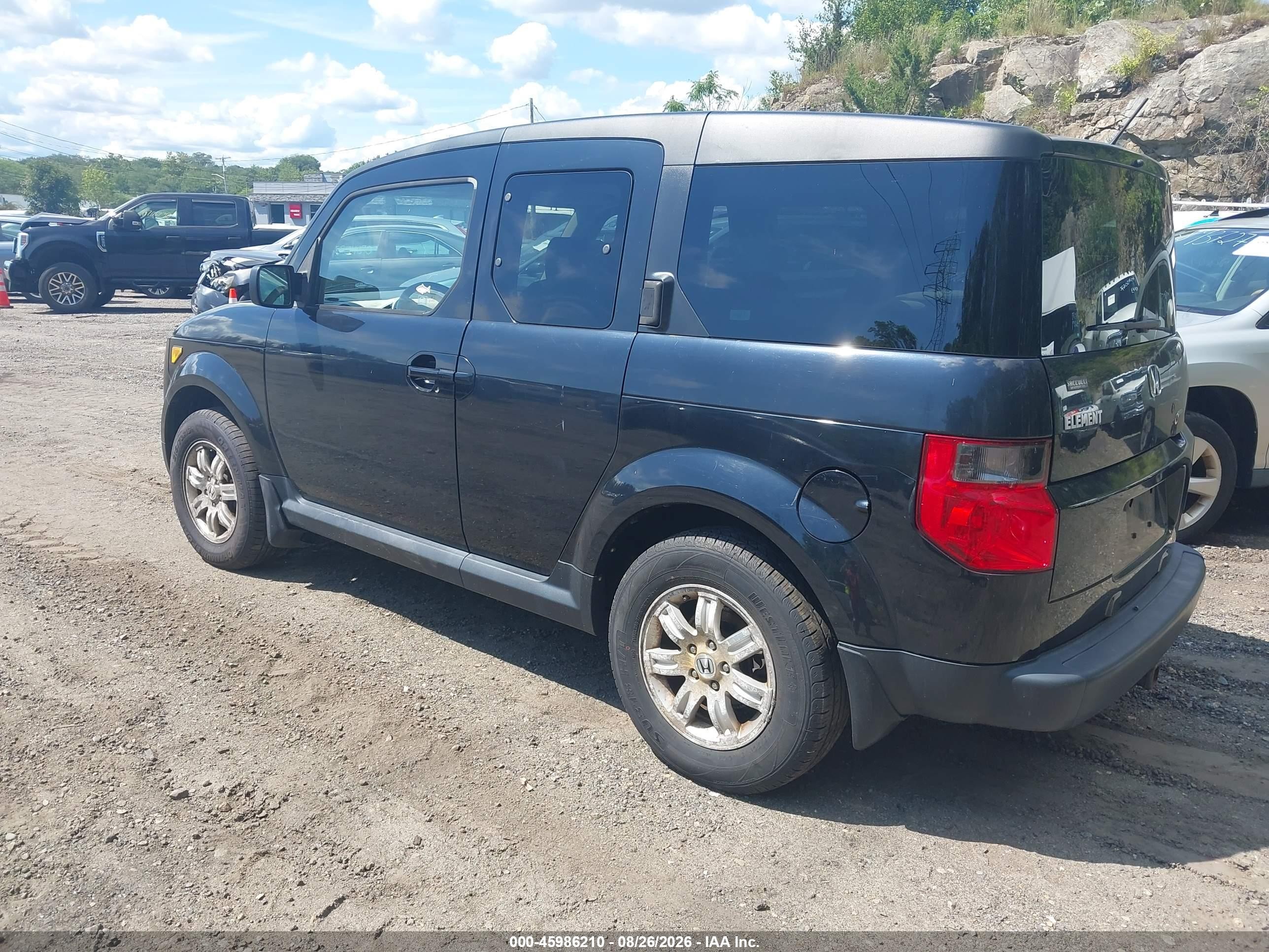 2007 Honda Element Ex Black vin: 5J6YH28717L005736