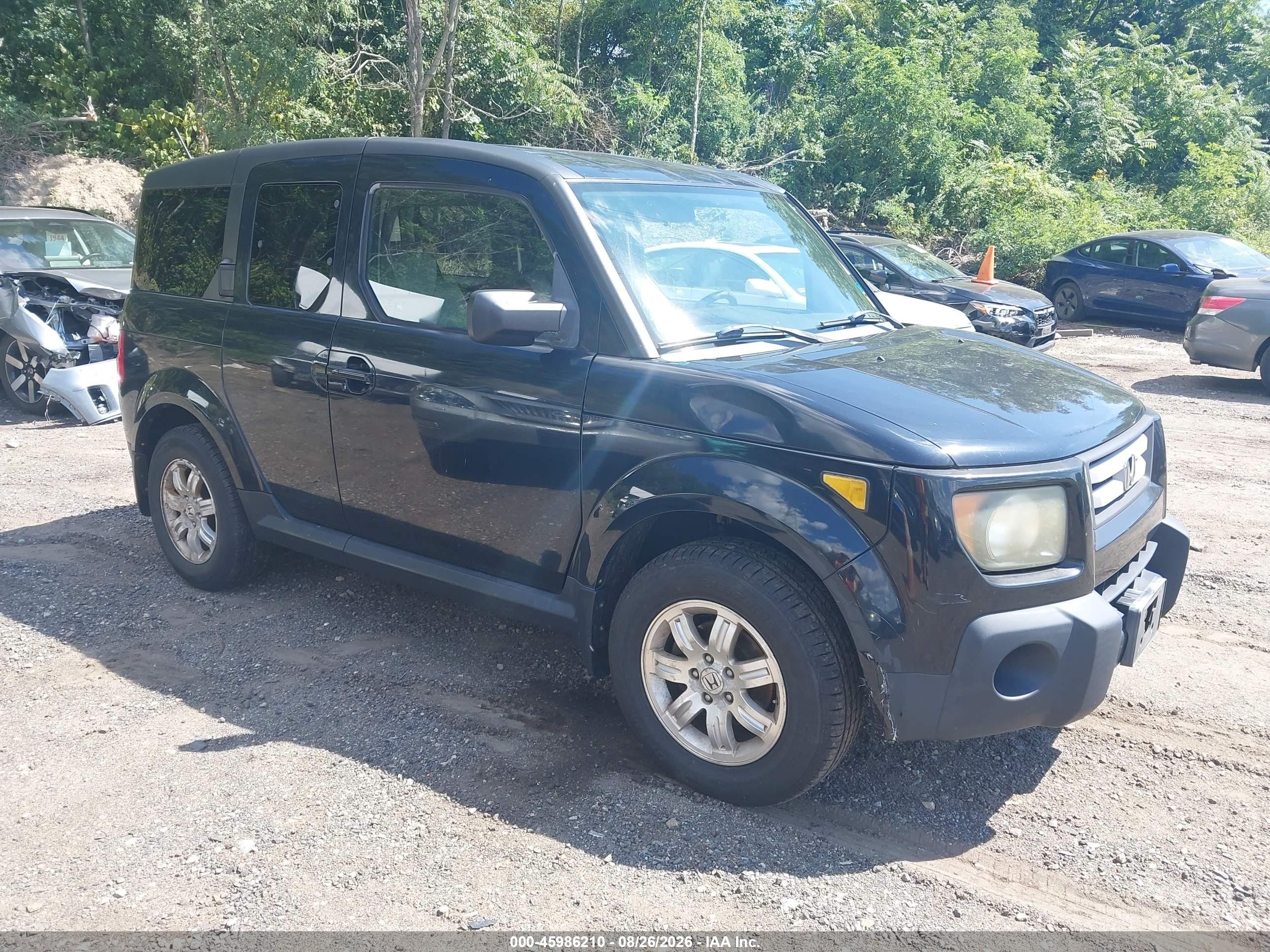 2007 Honda Element Ex Black vin: 5J6YH28717L005736