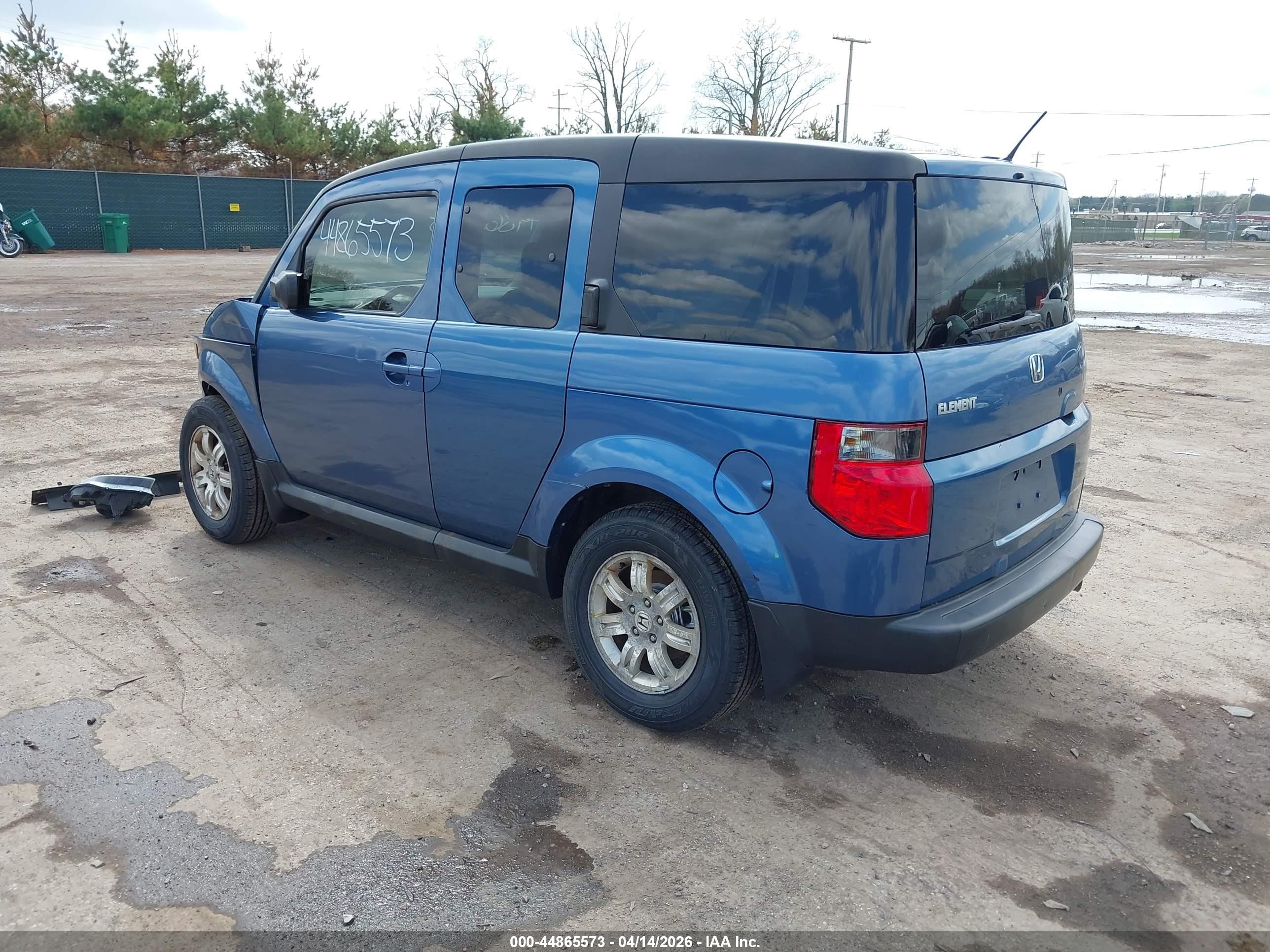 2007 Honda Element Ex Blue vin: 5J6YH28717L015697