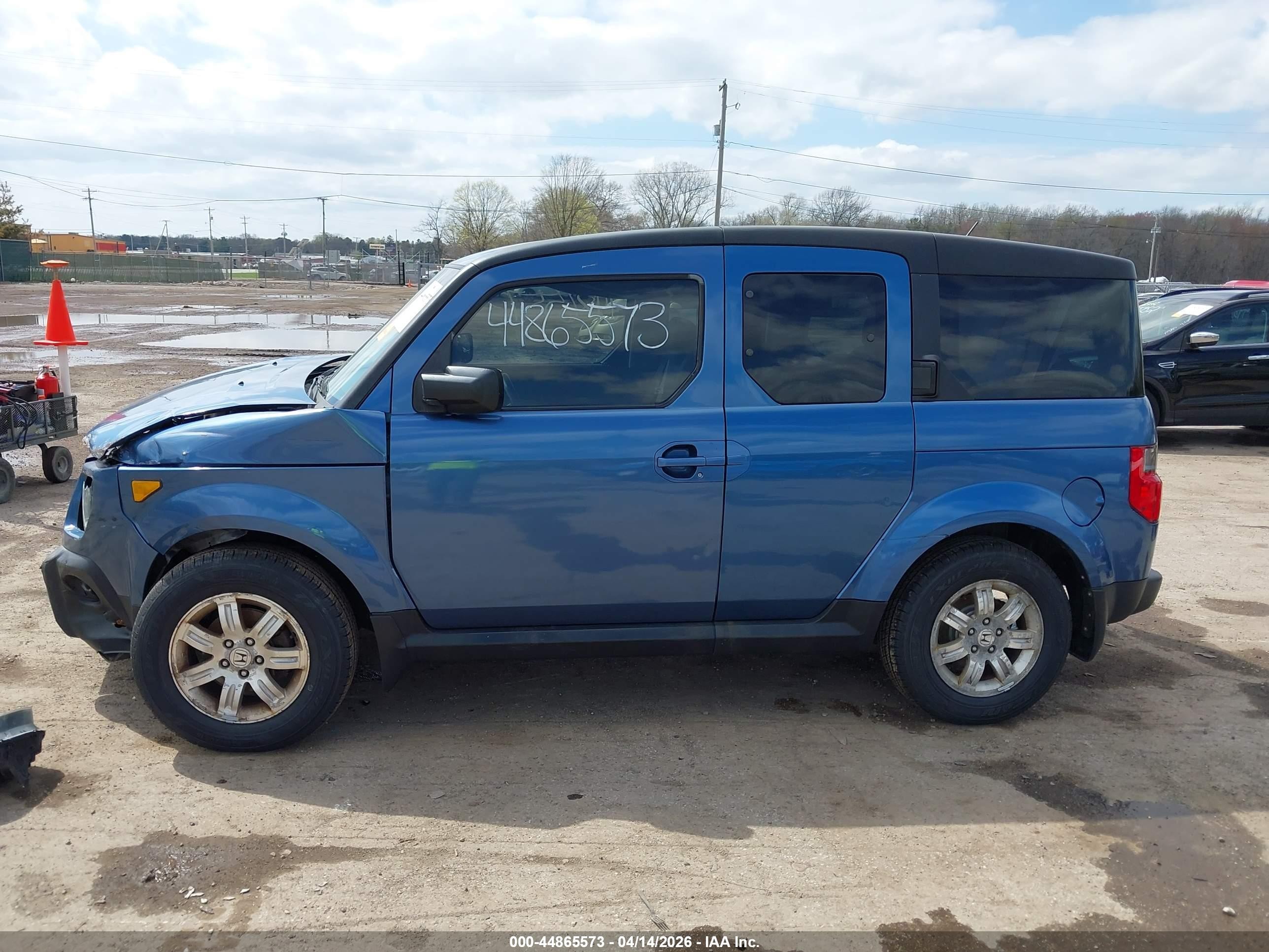 2007 Honda Element Ex Blue vin: 5J6YH28717L015697