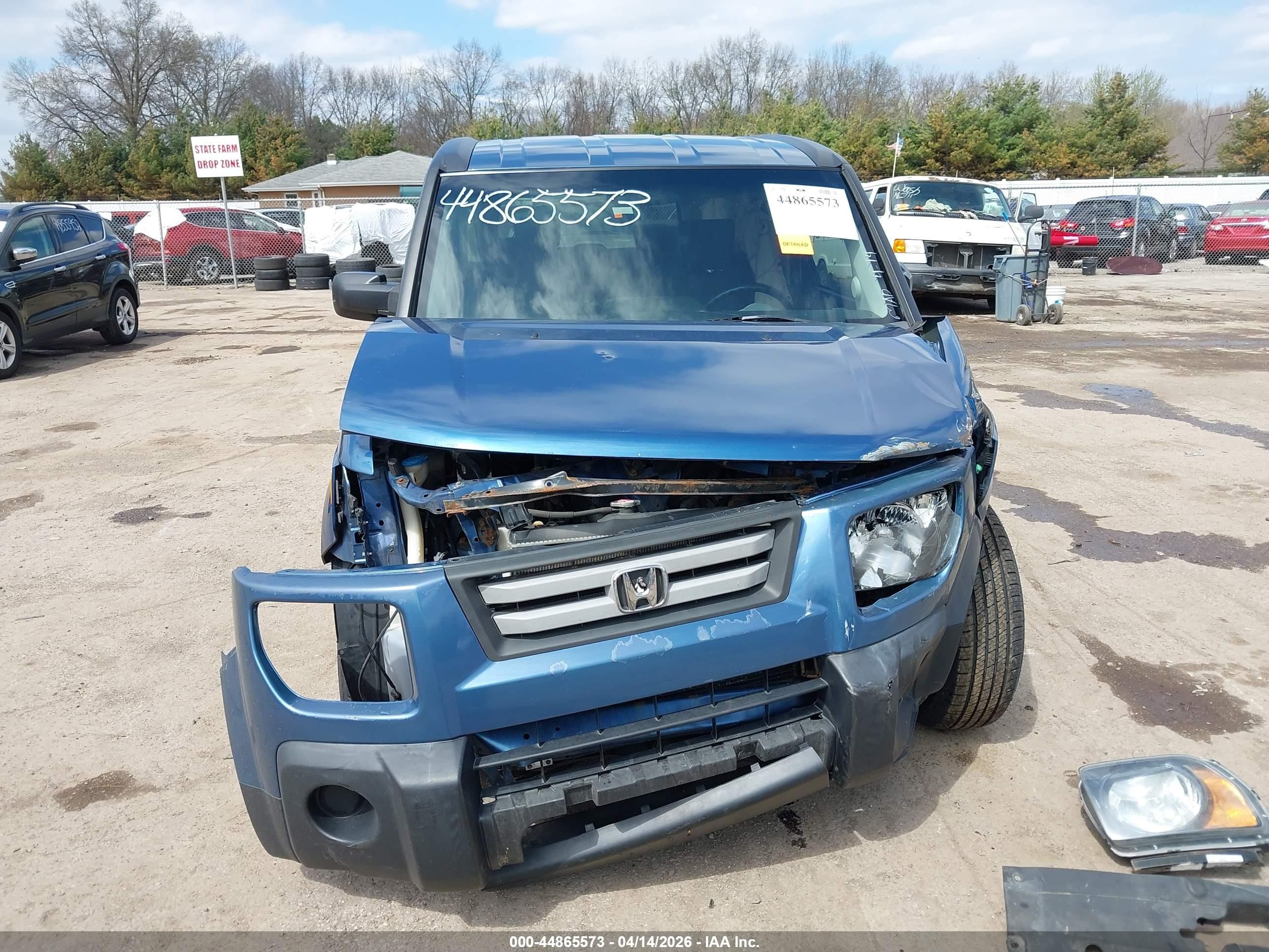 2007 Honda Element Ex Blue vin: 5J6YH28717L015697