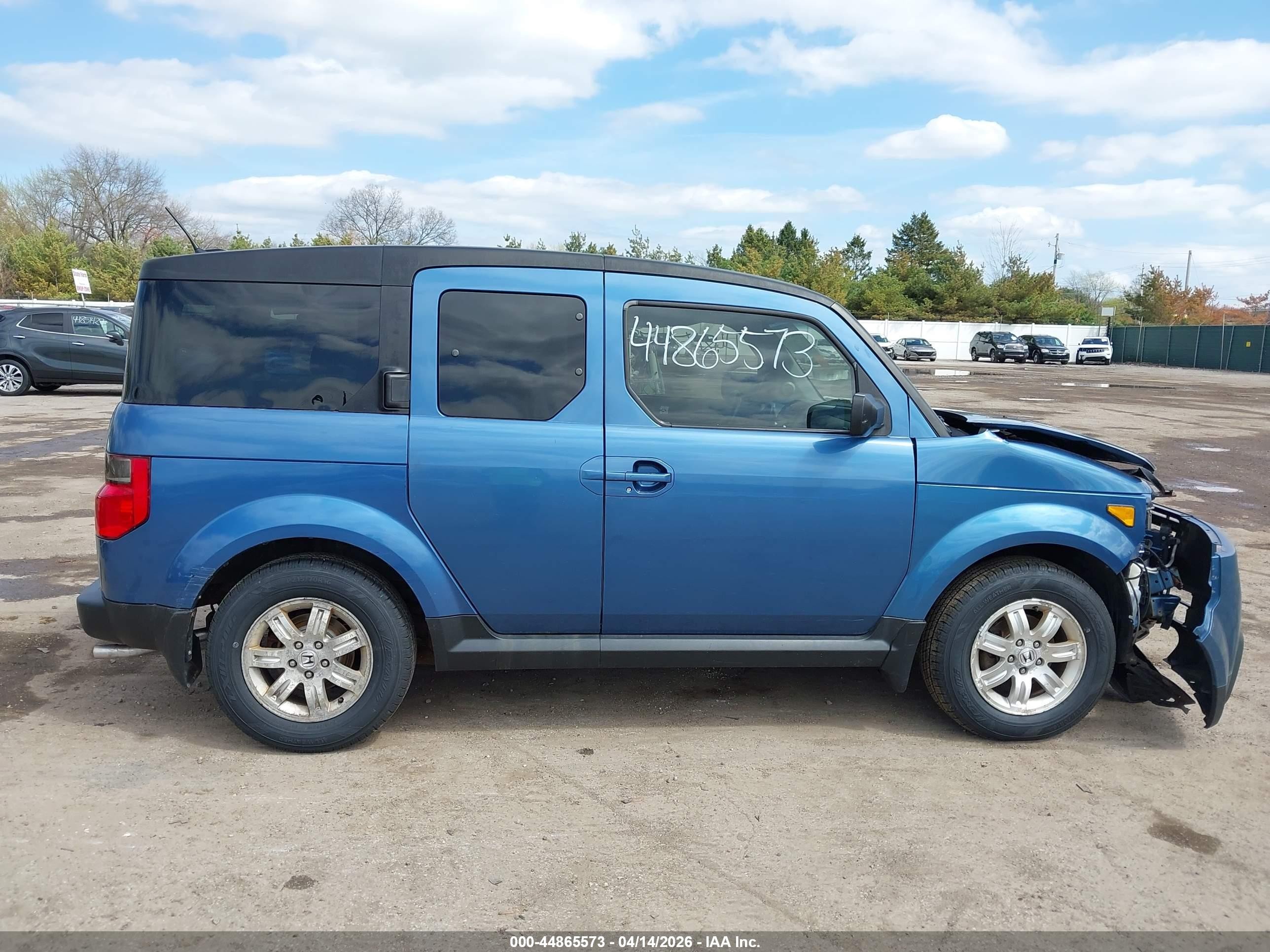2007 Honda Element Ex Blue vin: 5J6YH28717L015697