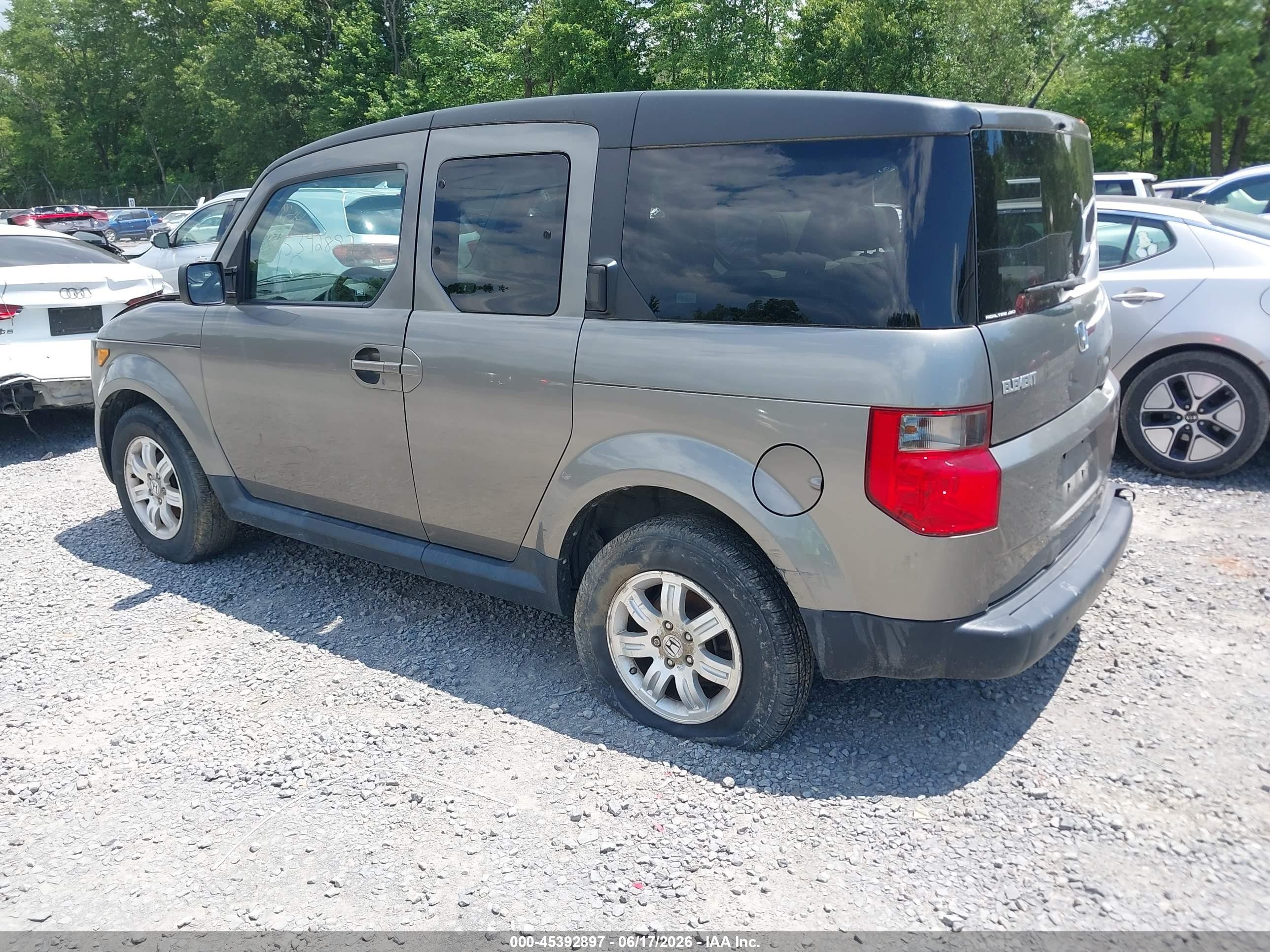 2008 Honda Element Ex Gray vin: 5J6YH28718L000294