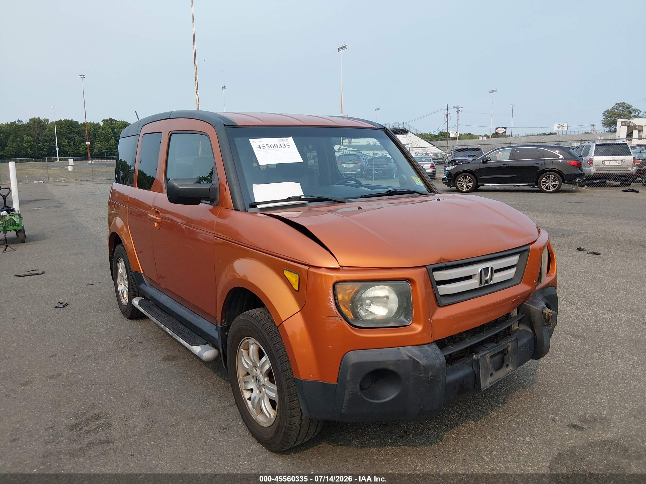 2008 Honda Element Ex Оранжевый vin: 5J6YH28718L013448