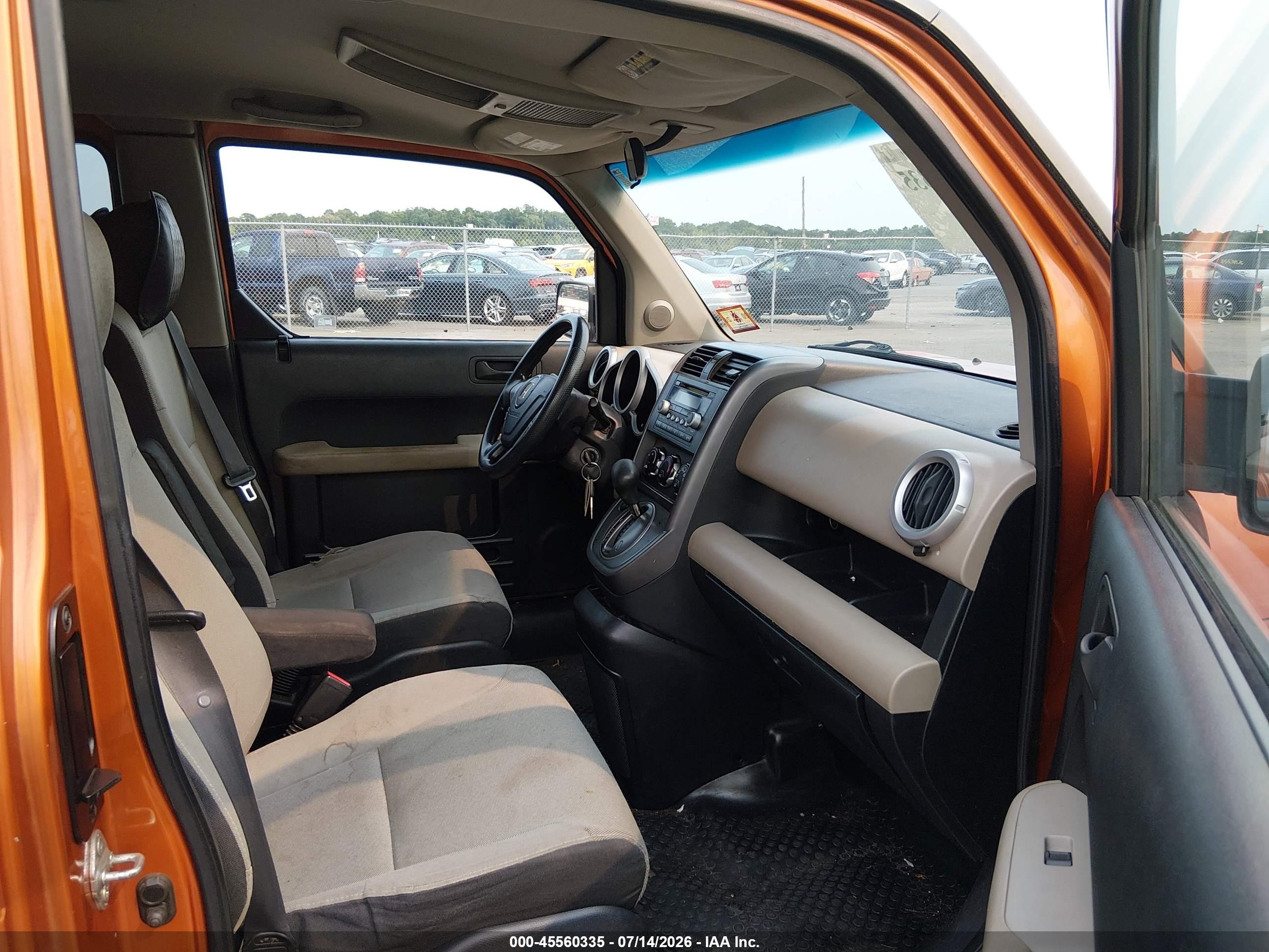 2008 Honda Element Ex Orange vin: 5J6YH28718L013448