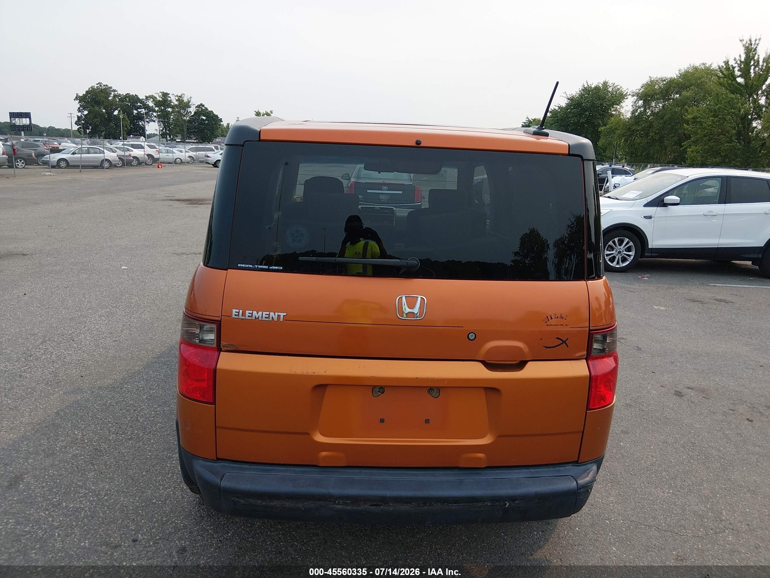 2008 Honda Element Ex Orange vin: 5J6YH28718L013448