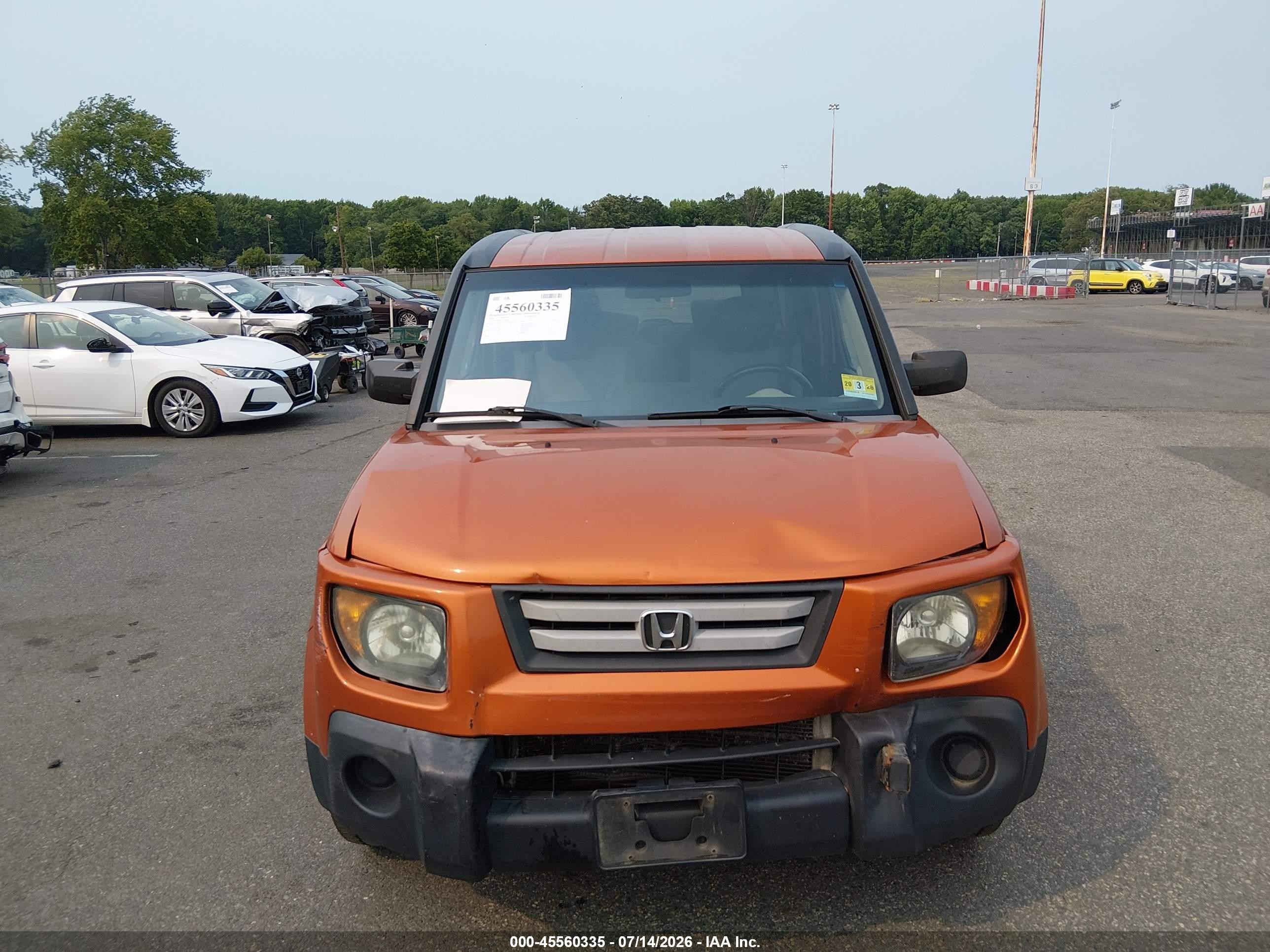 2008 Honda Element Ex Orange vin: 5J6YH28718L013448