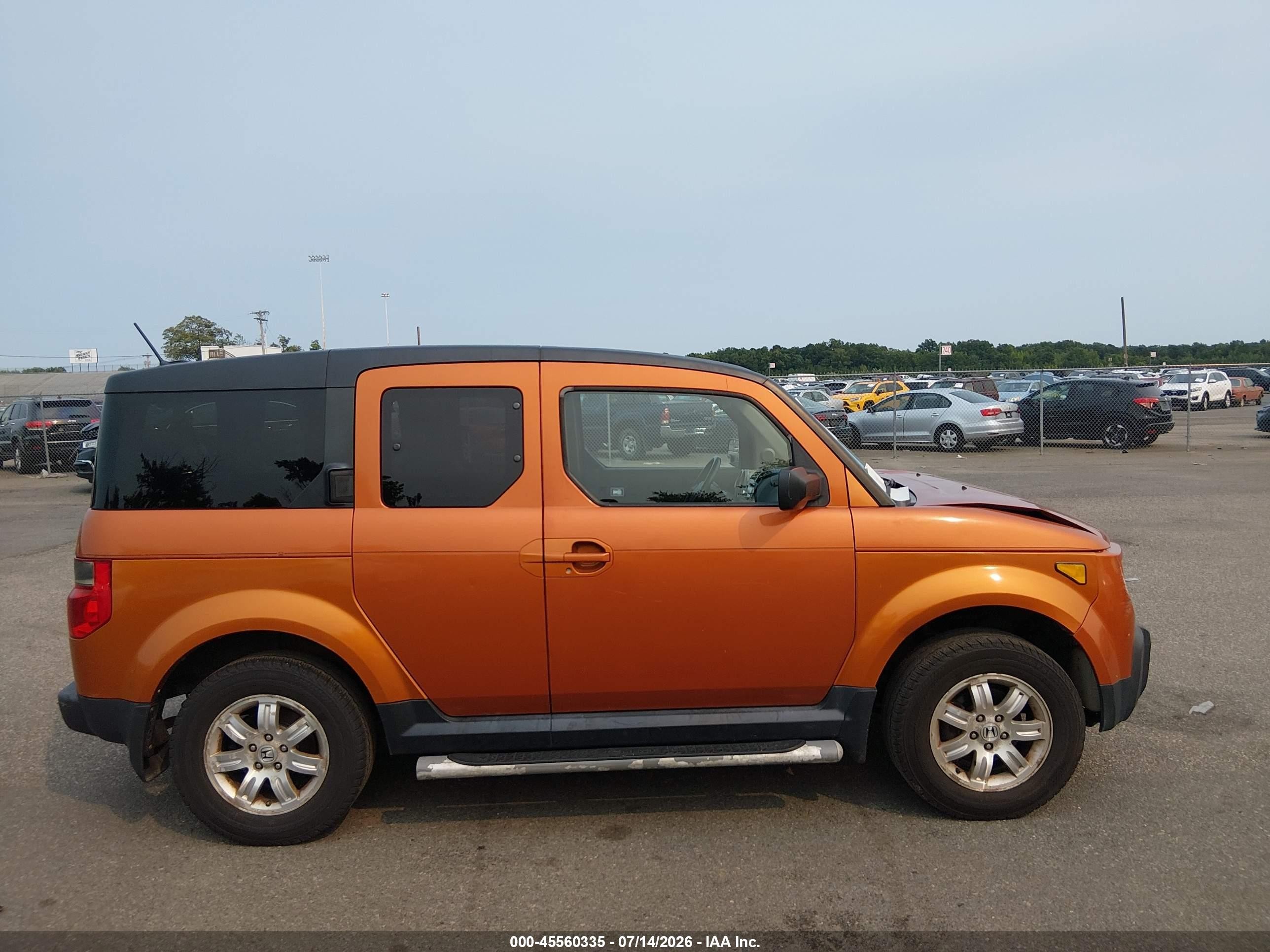 2008 Honda Element Ex Orange vin: 5J6YH28718L013448