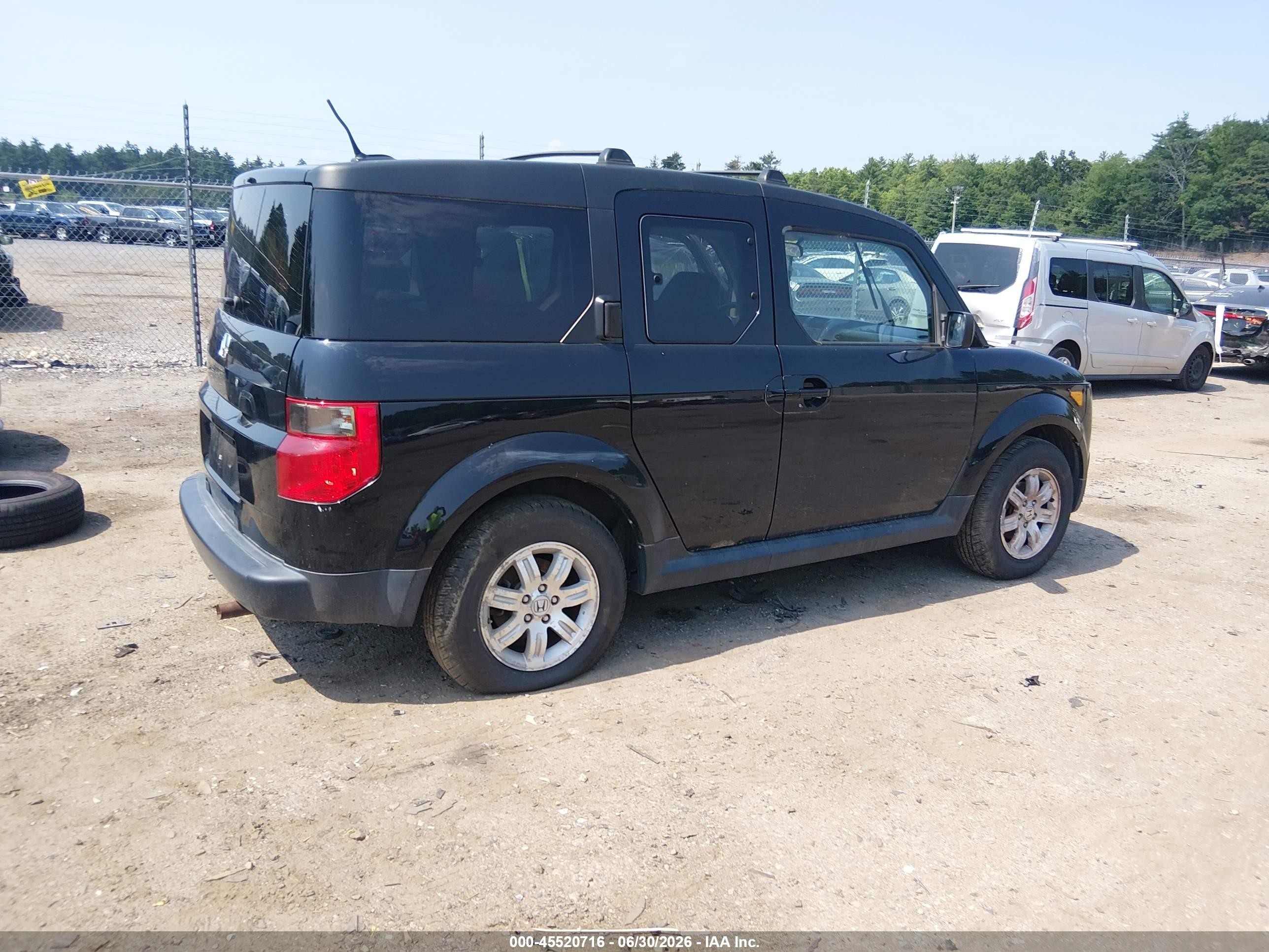 2008 Honda Element Ex Black vin: 5J6YH28718L013868