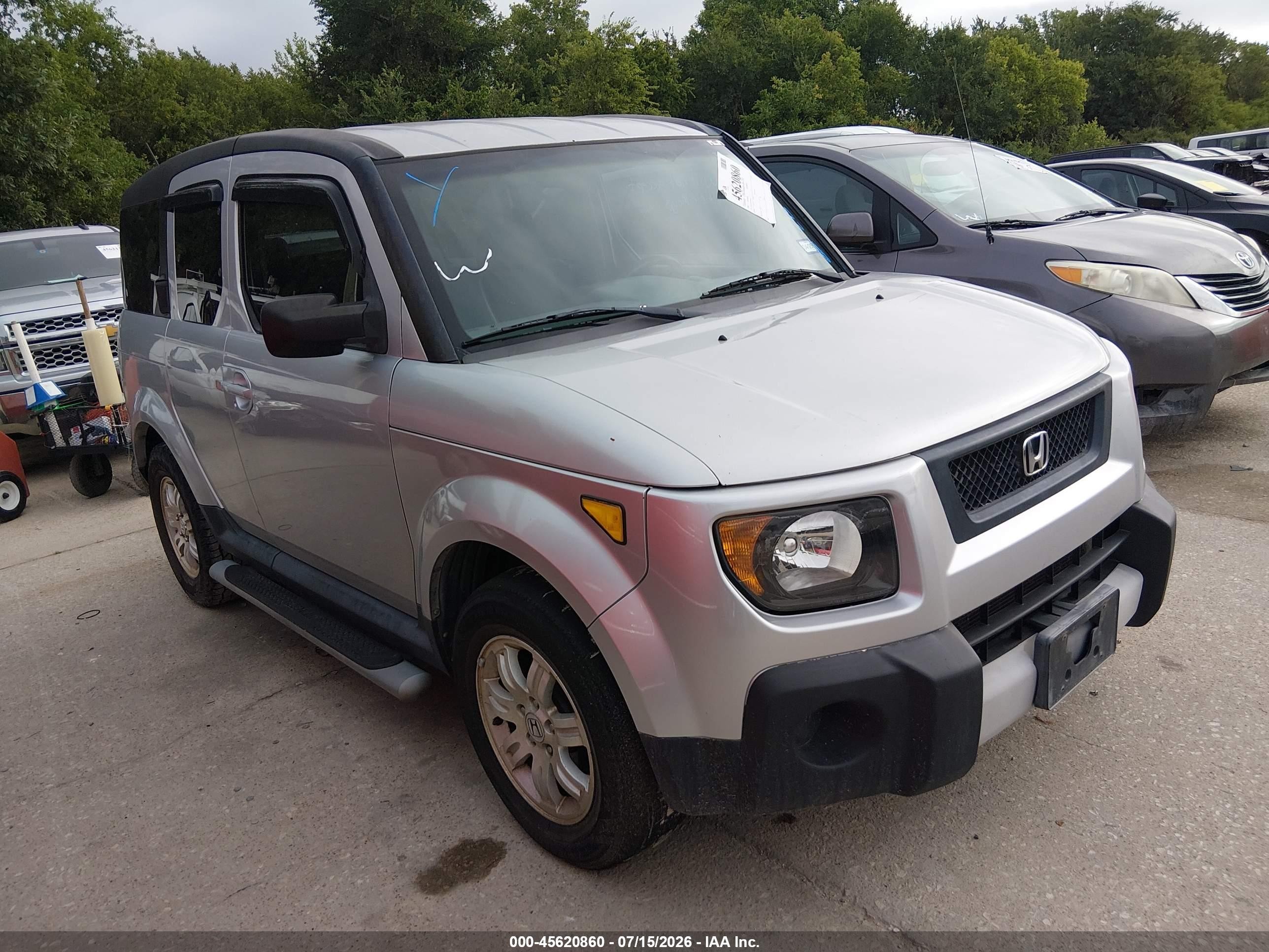 2006 Honda Element Ex-p Silver vin: 5J6YH28726L000348