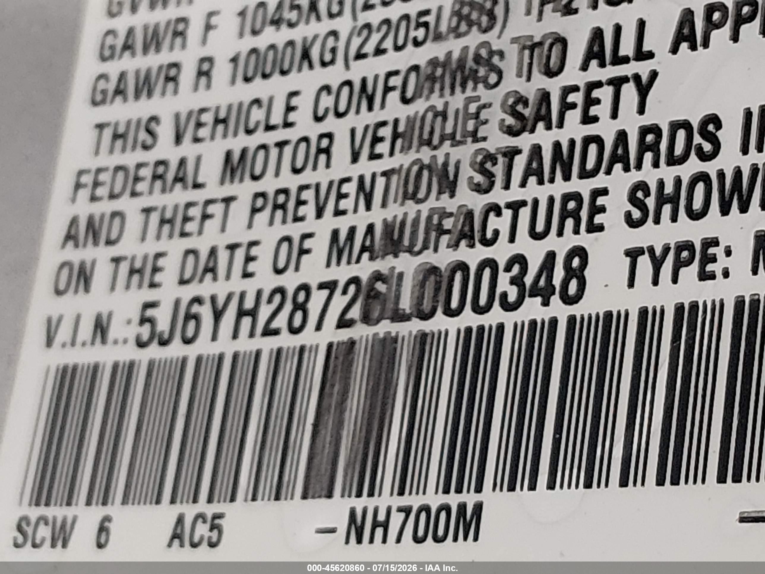 2006 Honda Element Ex-p Silver vin: 5J6YH28726L000348